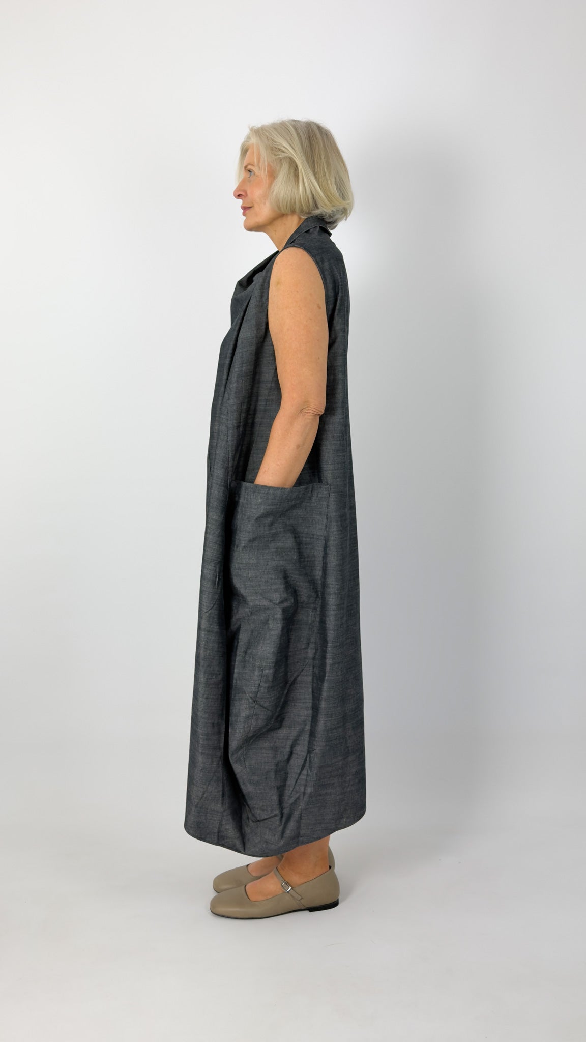 Sort Aarhus Merete Dress Blue/Grey
