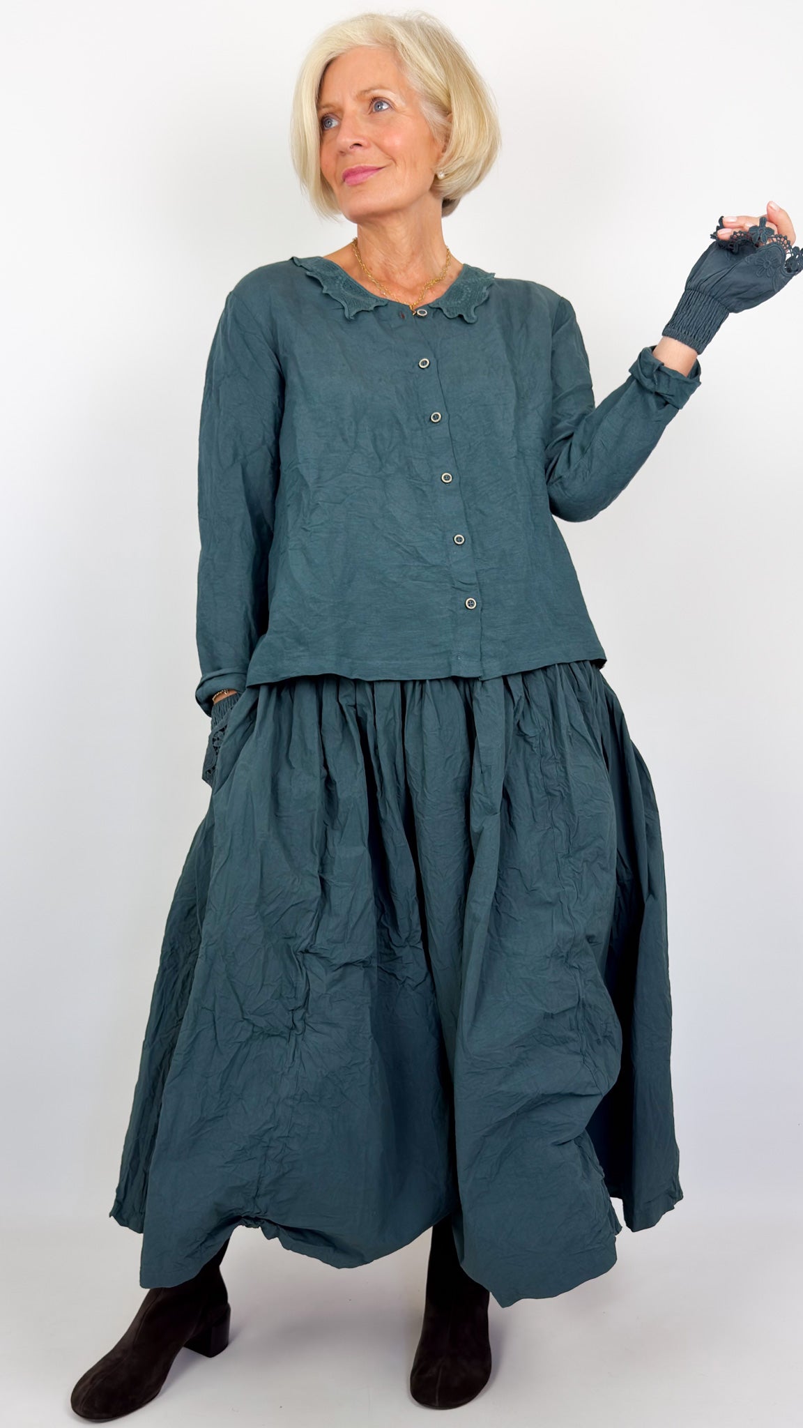 Ewa I Walla Agna Blouse Slate