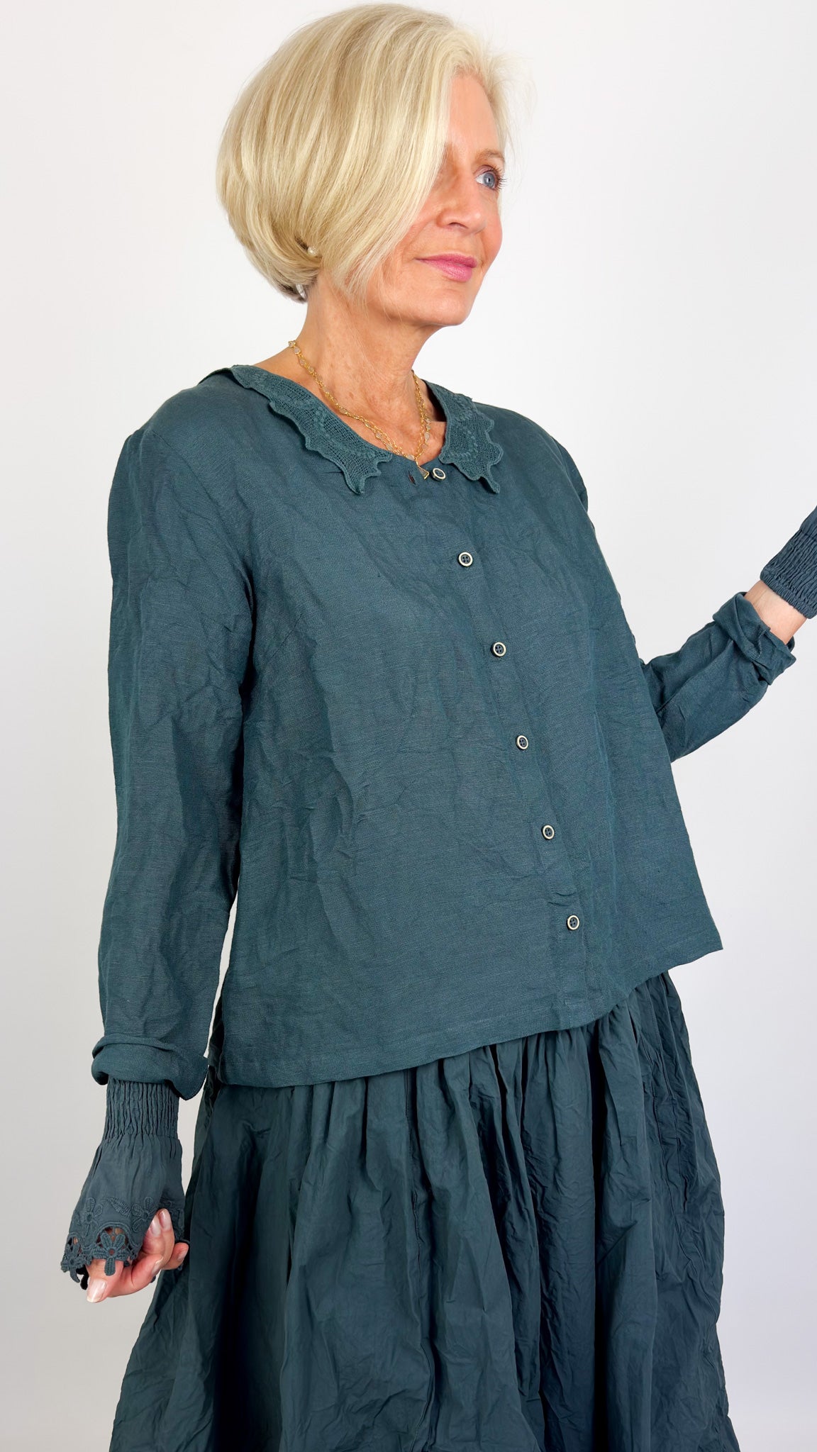 Ewa I Walla Agna Blouse Slate