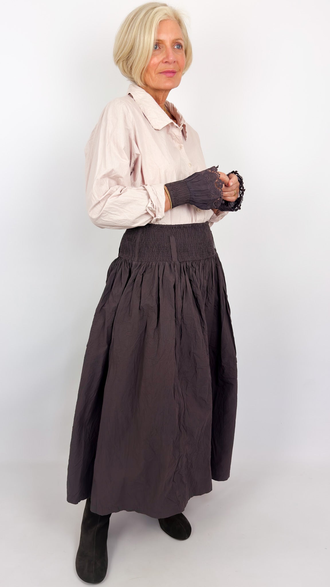 Ewa I Walla Daga Skirt Raisin