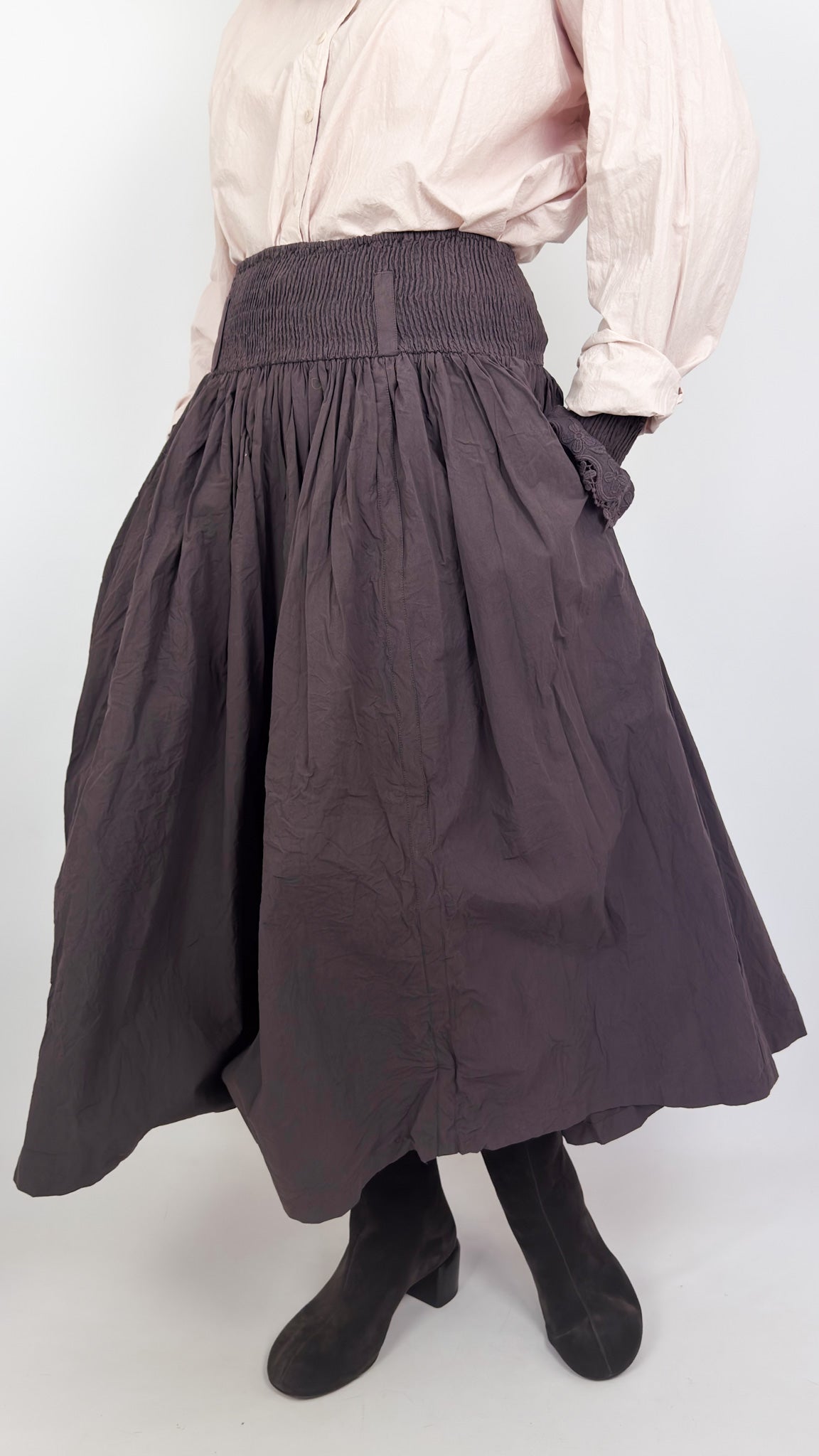 Ewa I Walla Daga Skirt Raisin