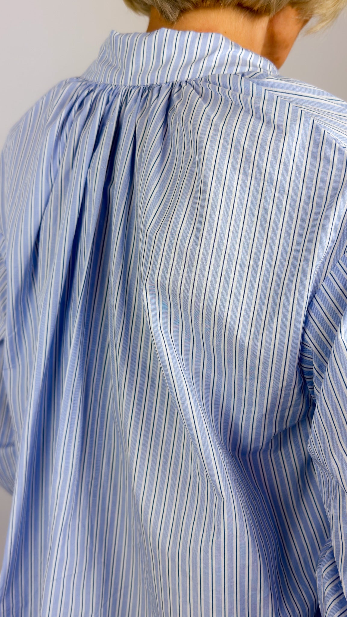 Gallego Desportes 413 Blouse Blue Stripe
