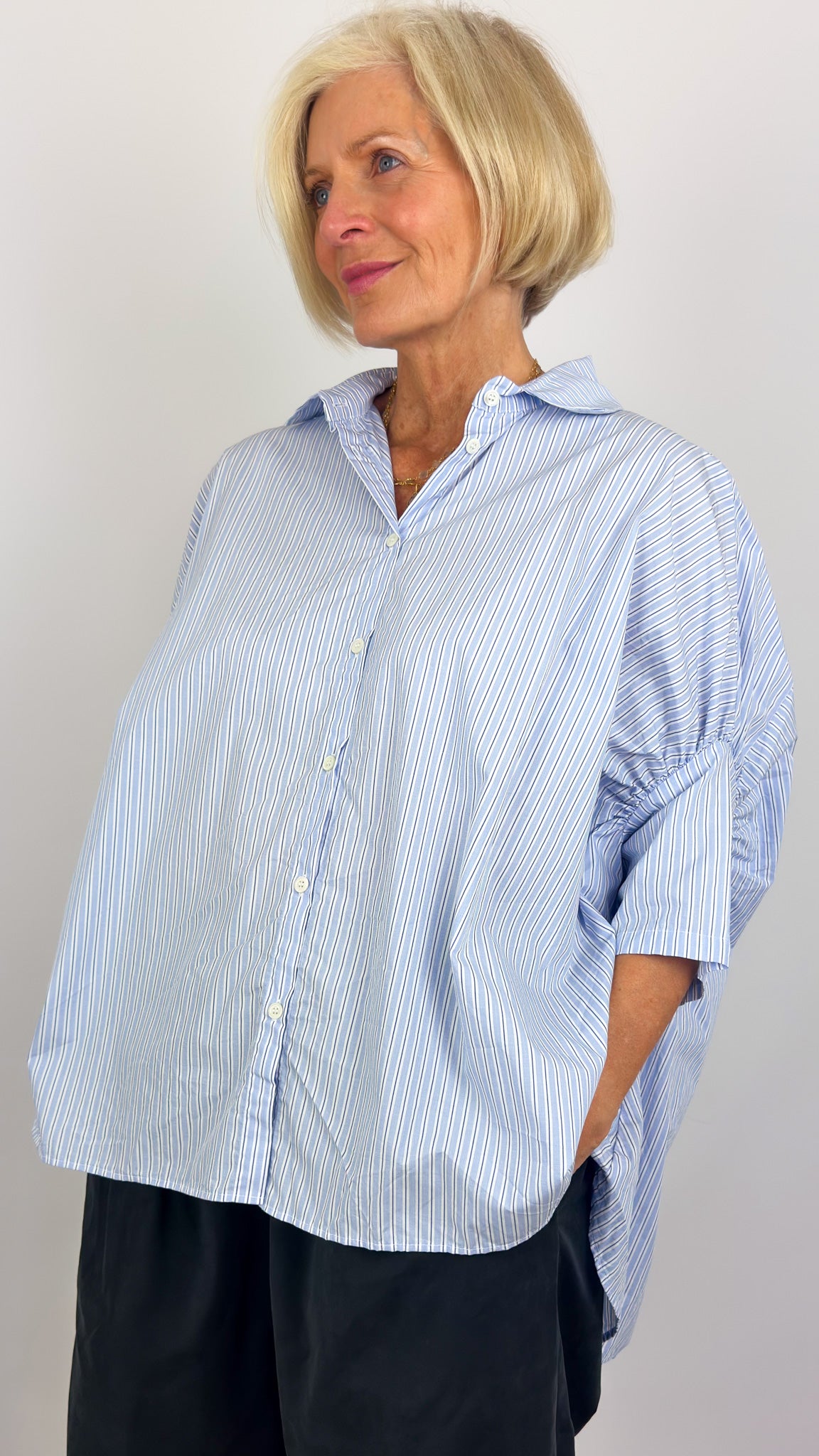 Gallego Desportes 410 Shirt Blue Stripe