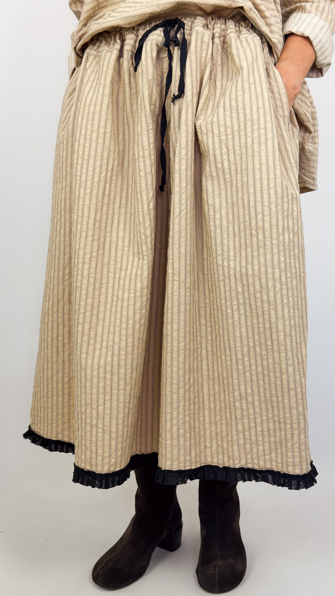 Barbara Lang ERC XXIIa Skirt Beige Stripe