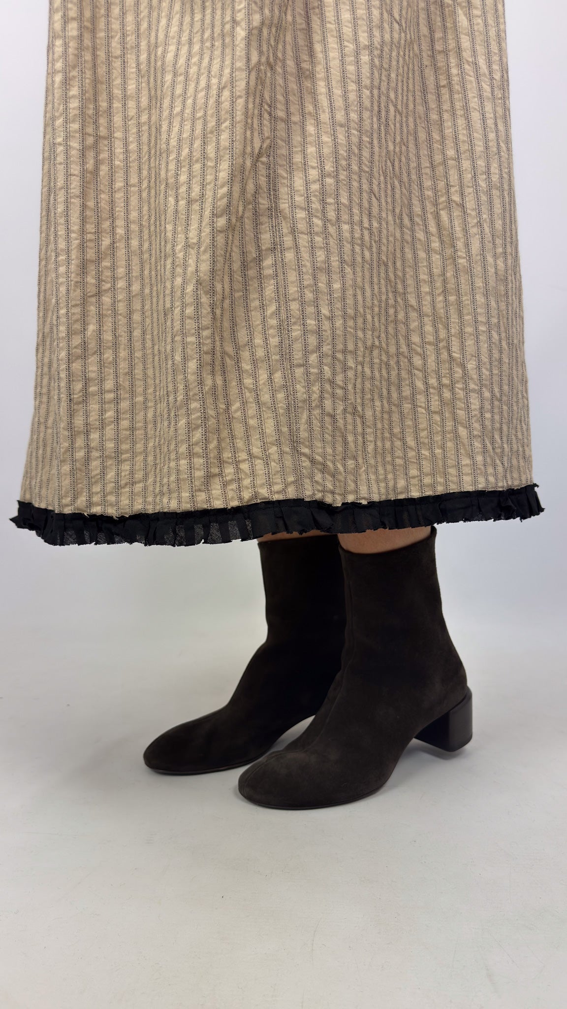 Barbara Lang ERC XXIIa Skirt Beige Stripe