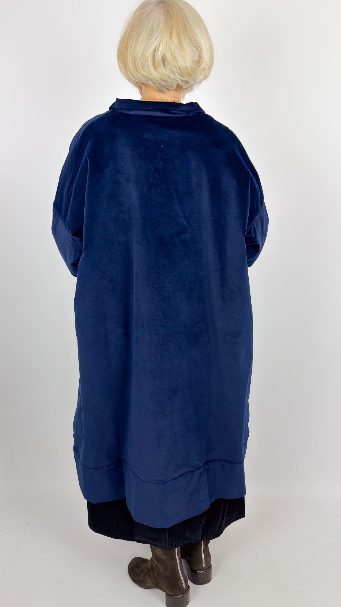 Barbara Lang CARL XII Coat Navy/Black