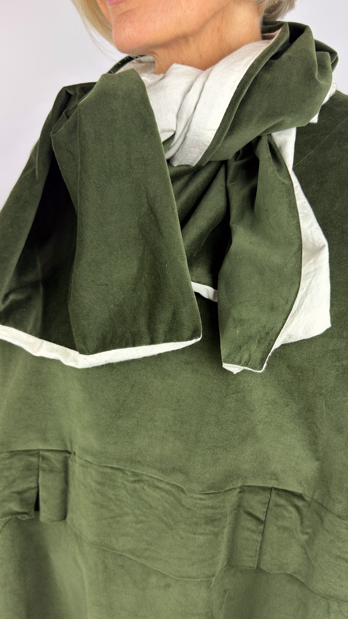 Barbara Lang CARL XXX Scarf Green/Ecru