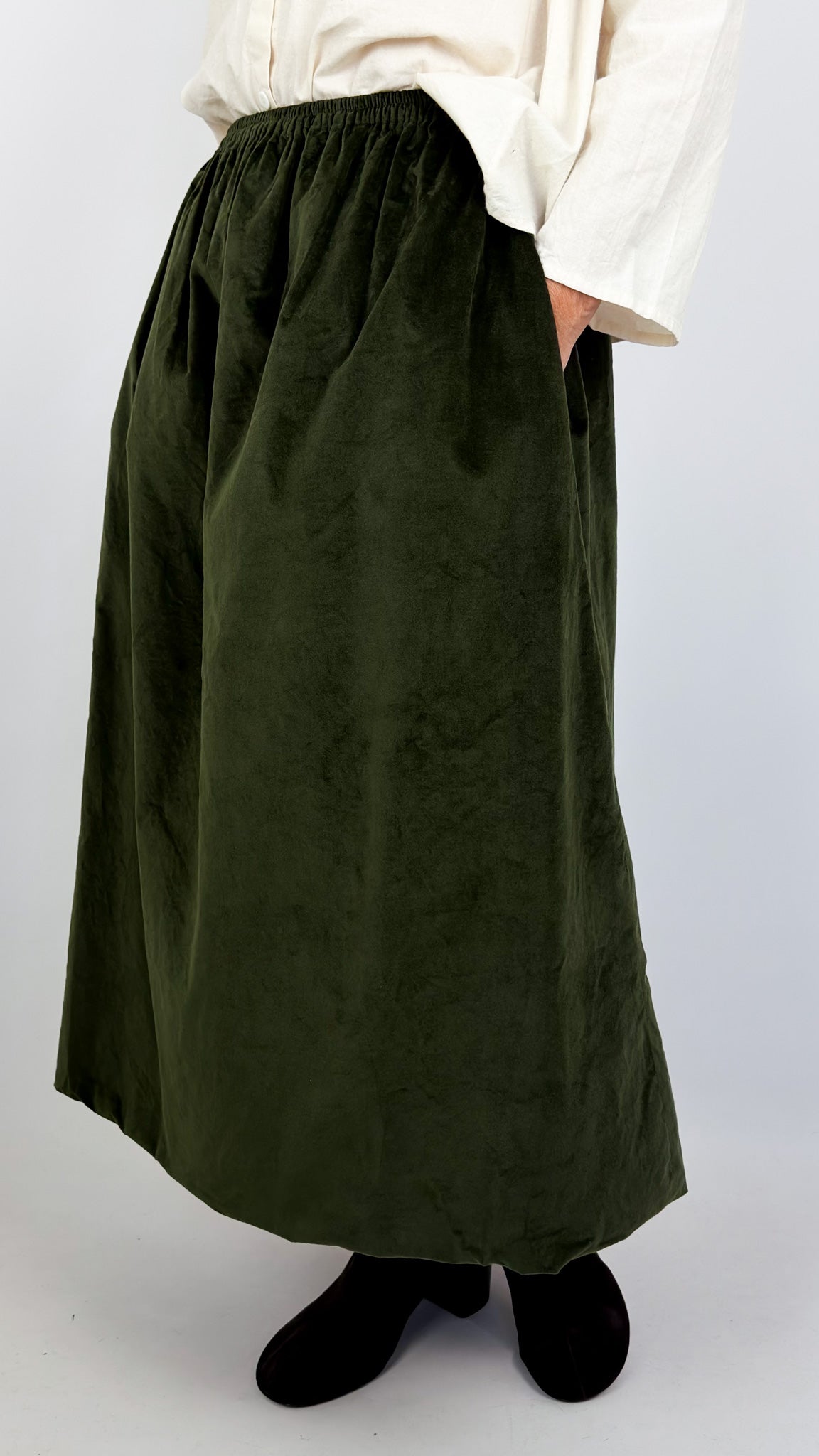 Barbara Lang CARL XV Skirt Green/Ecru
