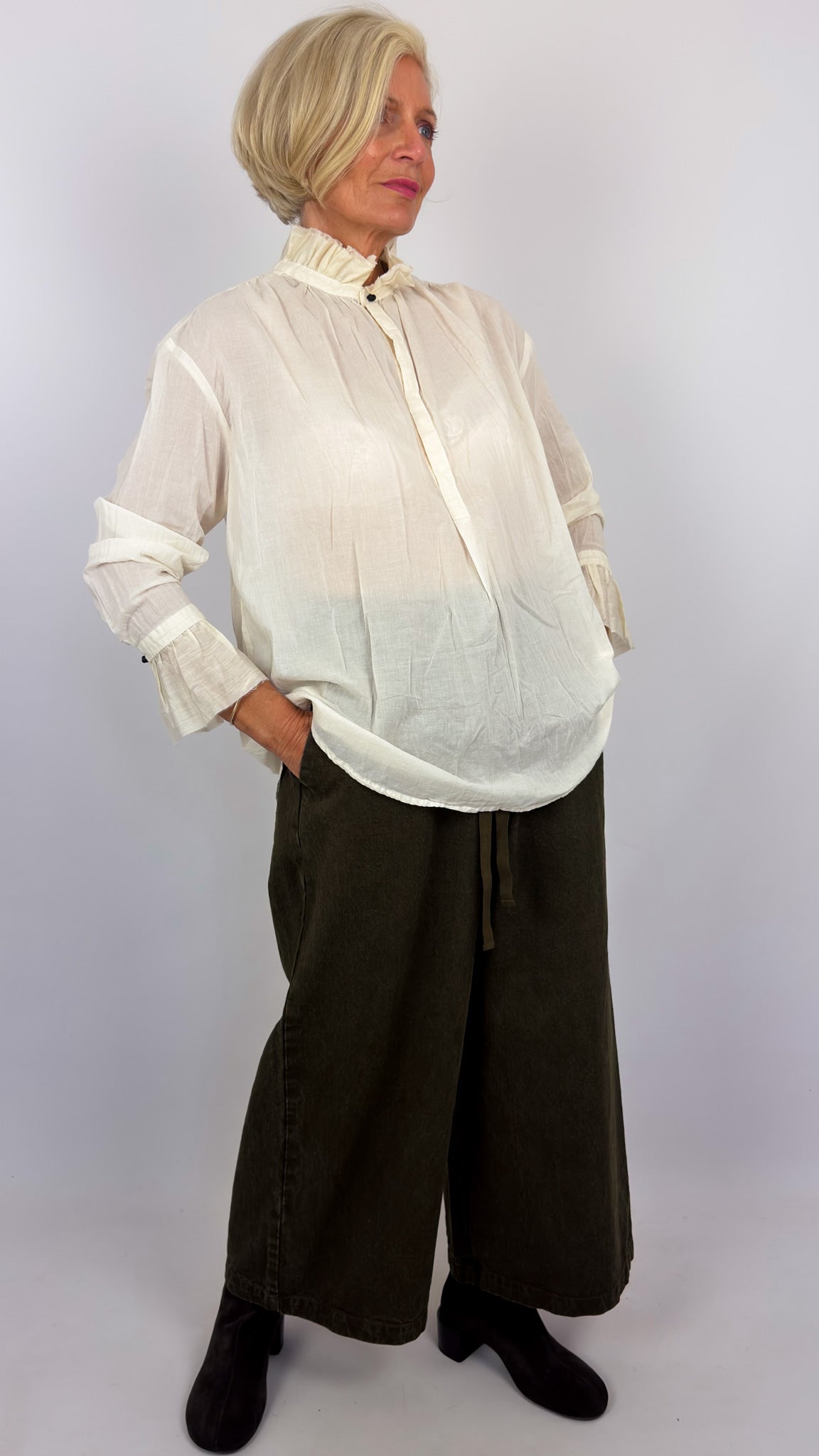 Pas De Calais 8749 Twill Trousers Khaki