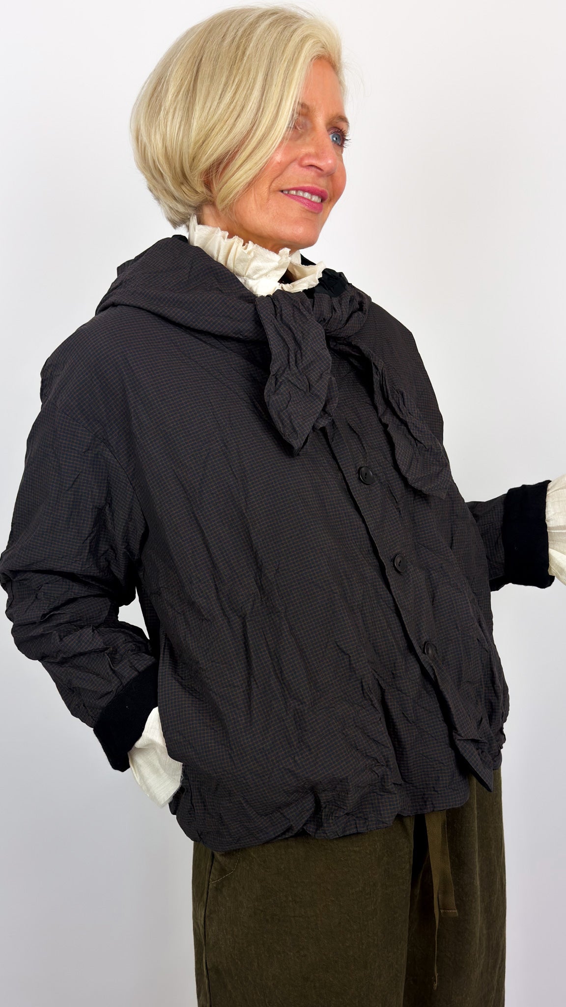 Pas De Calais 3476 Reversible Jacket Brown