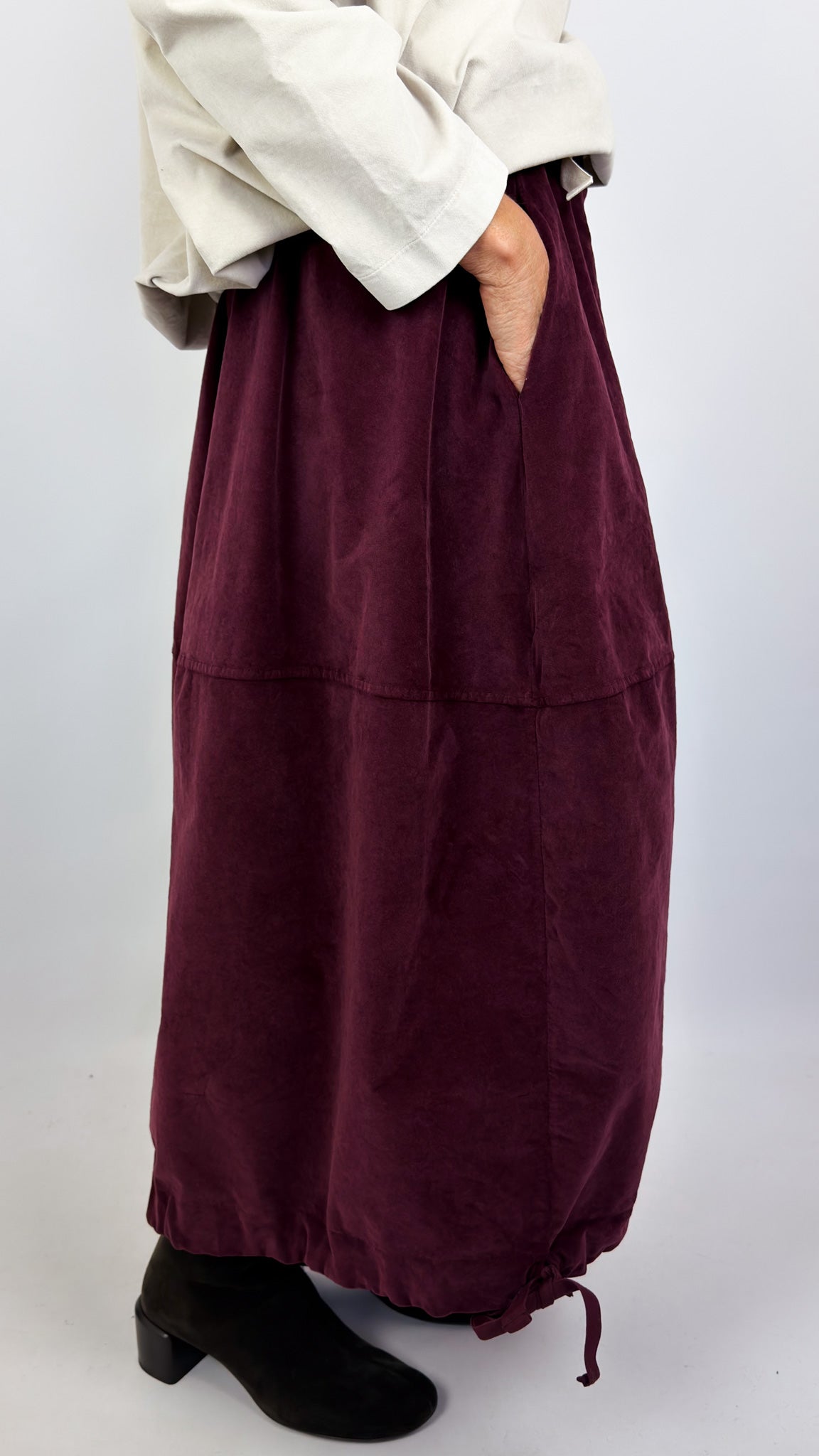 Album Di Famiglia V Balloon Skirt Wine
