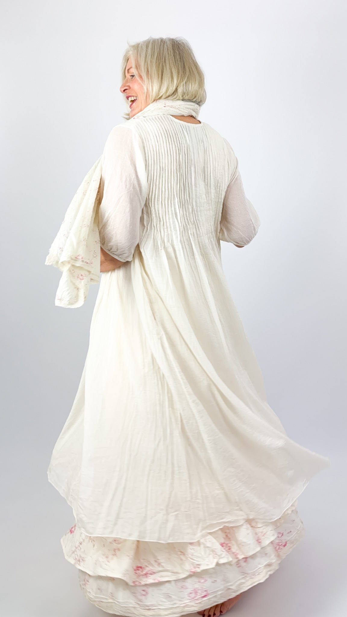Les Ours Masa Dress Ecru