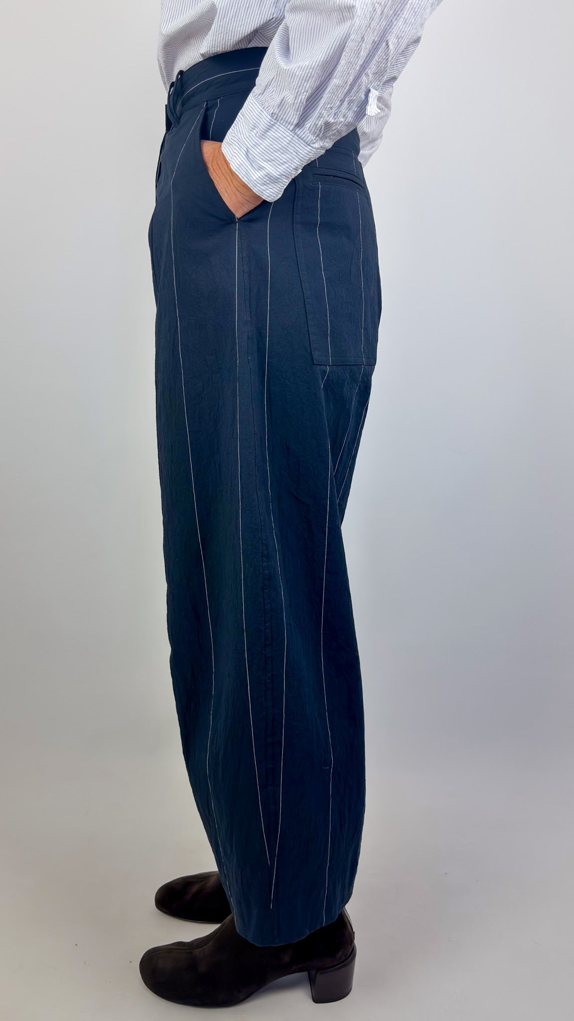 Bergfabel Sandra Trousers Navy Cotton