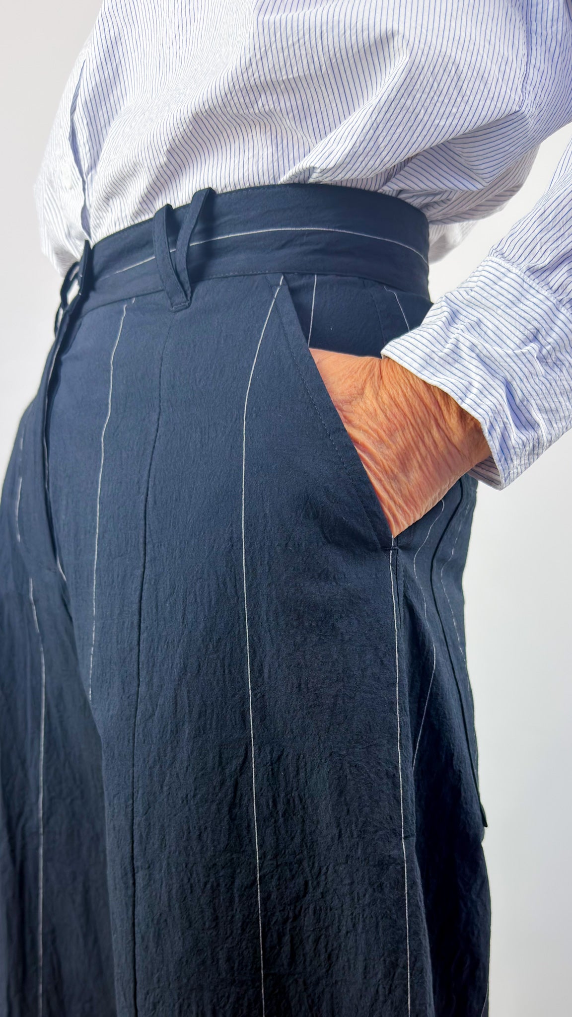 Bergfabel Sandra Trousers Navy Cotton
