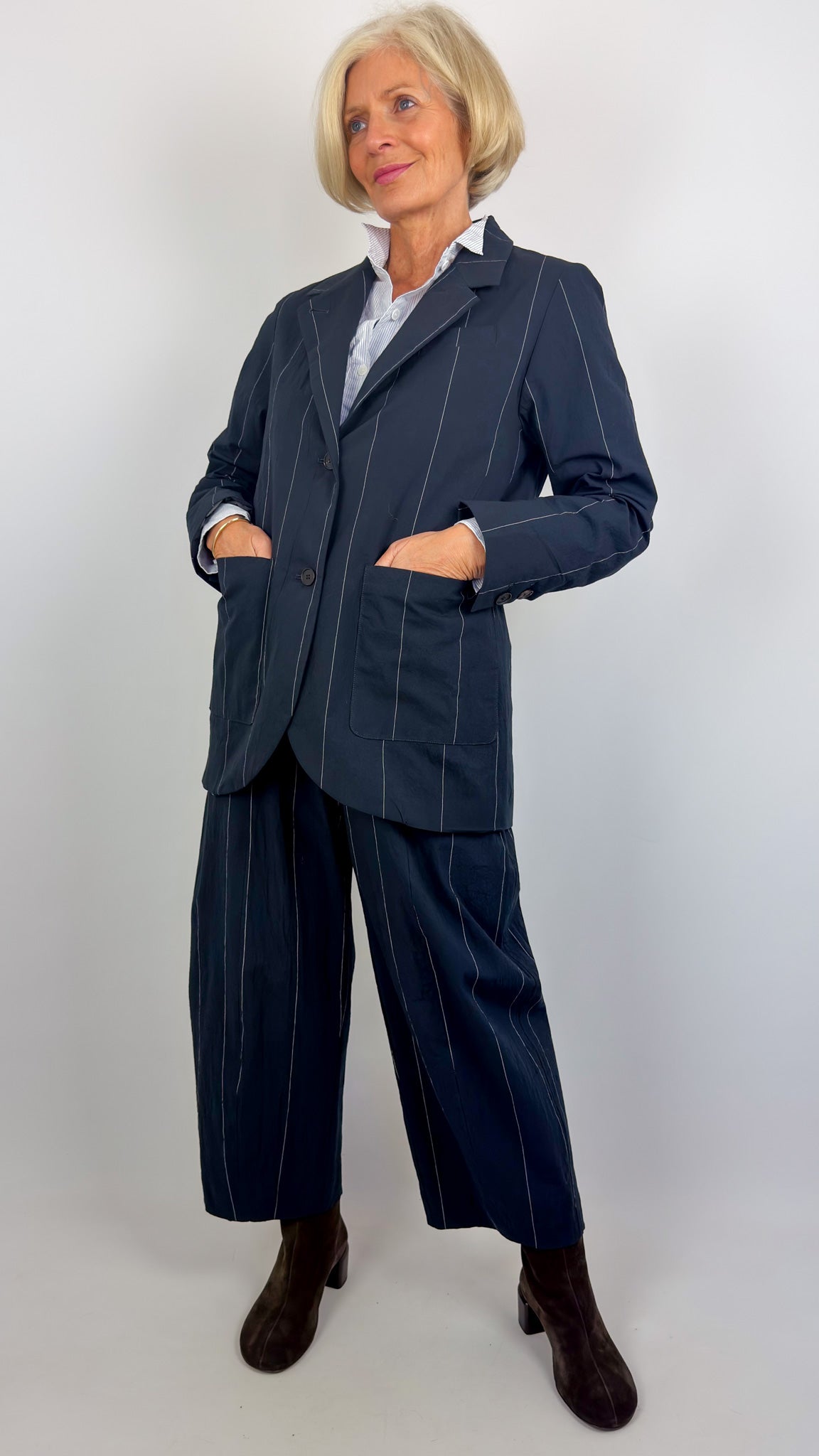 Bergfabel Luisa Jacket Navy Cotton