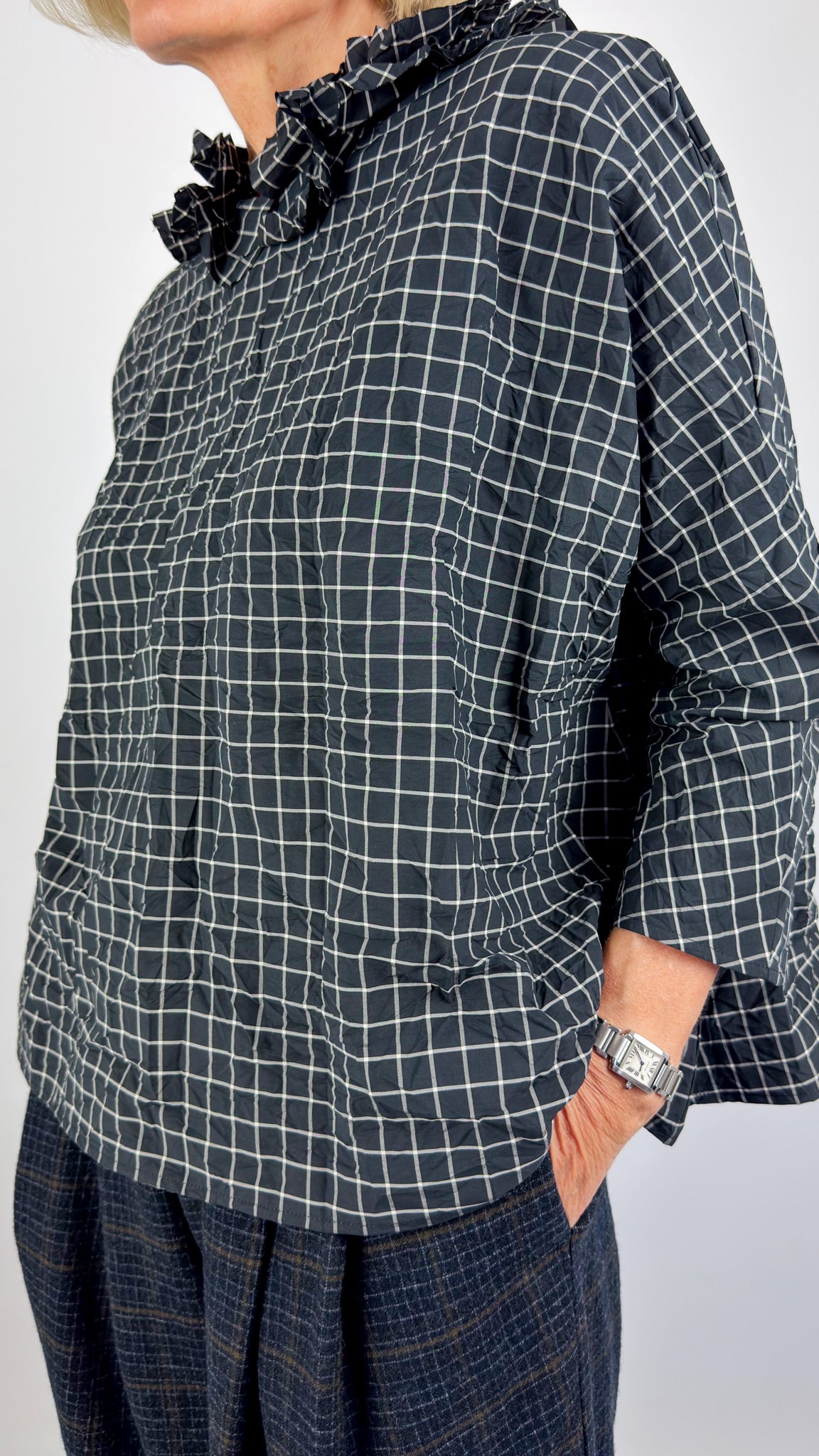 Apuntob 2089 Shirt Black Check