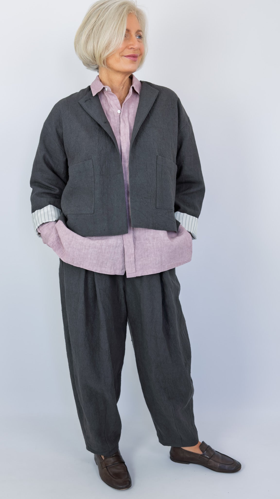 Kagure 1104 Jacket Charcoal