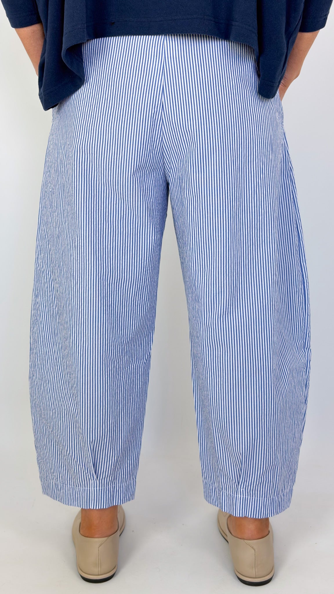 Mama b Bianco C Trousers Azzuro