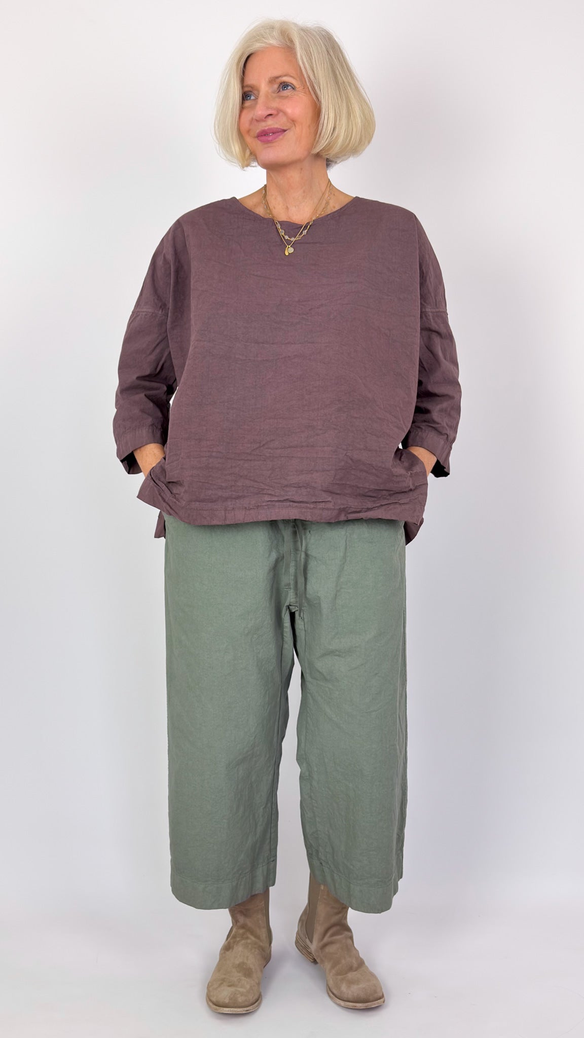 Album Di Famiglia 210 CC W&S Trousers Sage