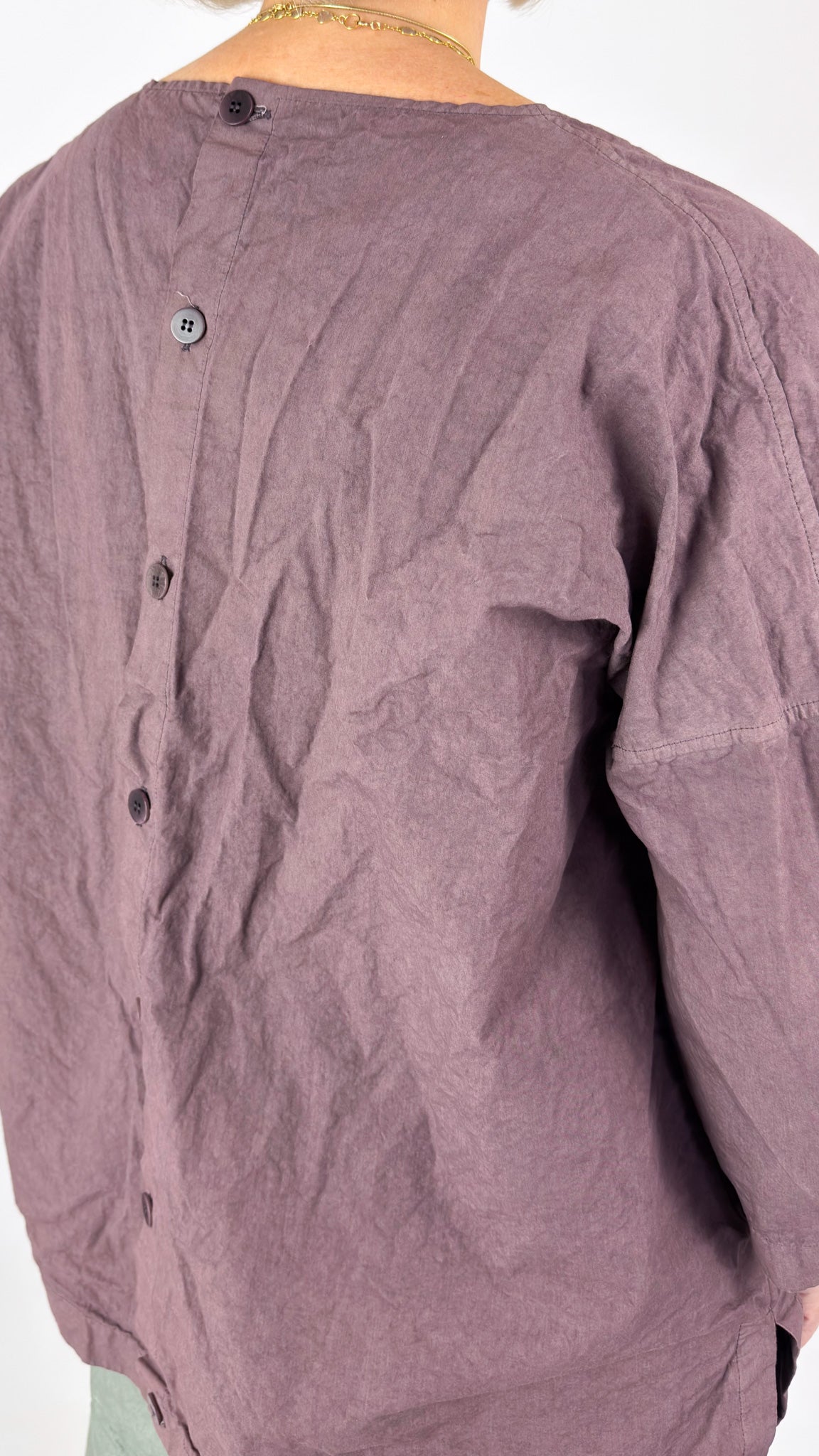 Album Di Famiglia 152 CC Button Back Blouse Mauve
