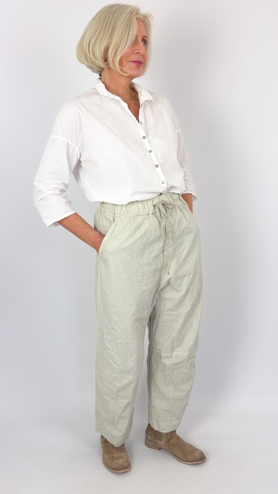 Album di Famiglia 134 CC Trousers Pebble