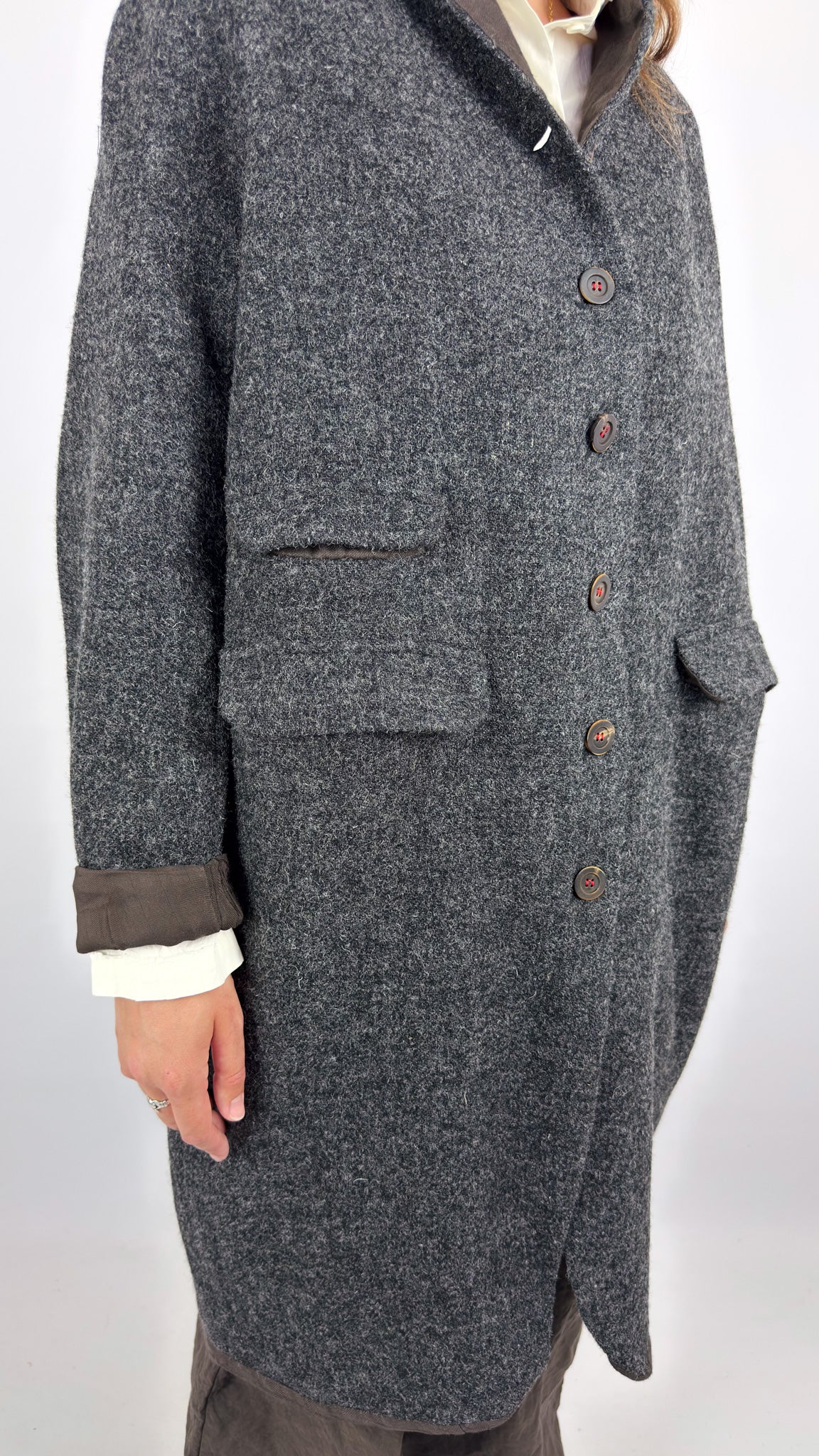Hannoh Wessel Marika Coat Charcoal