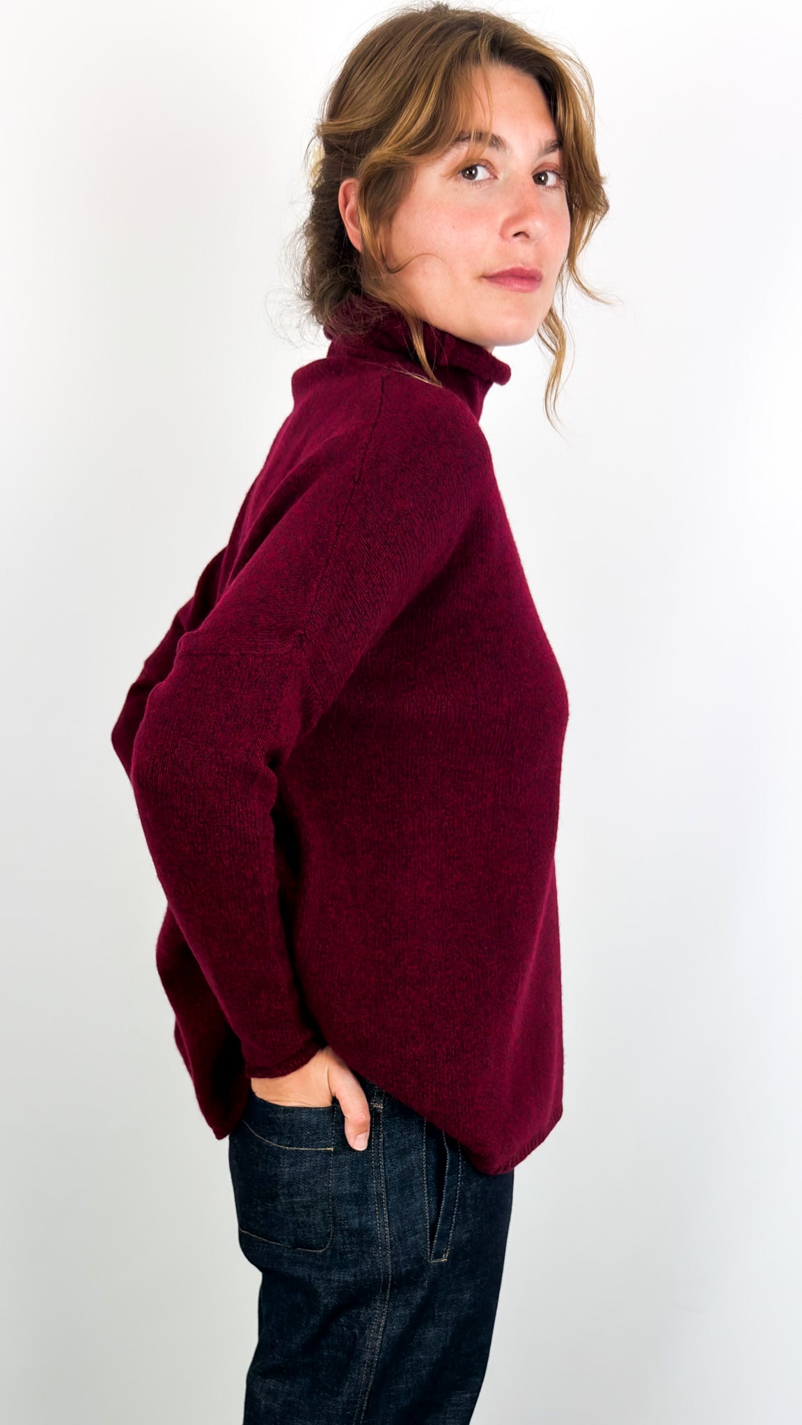 Cash-Ca W551 Jumper Dark Berry