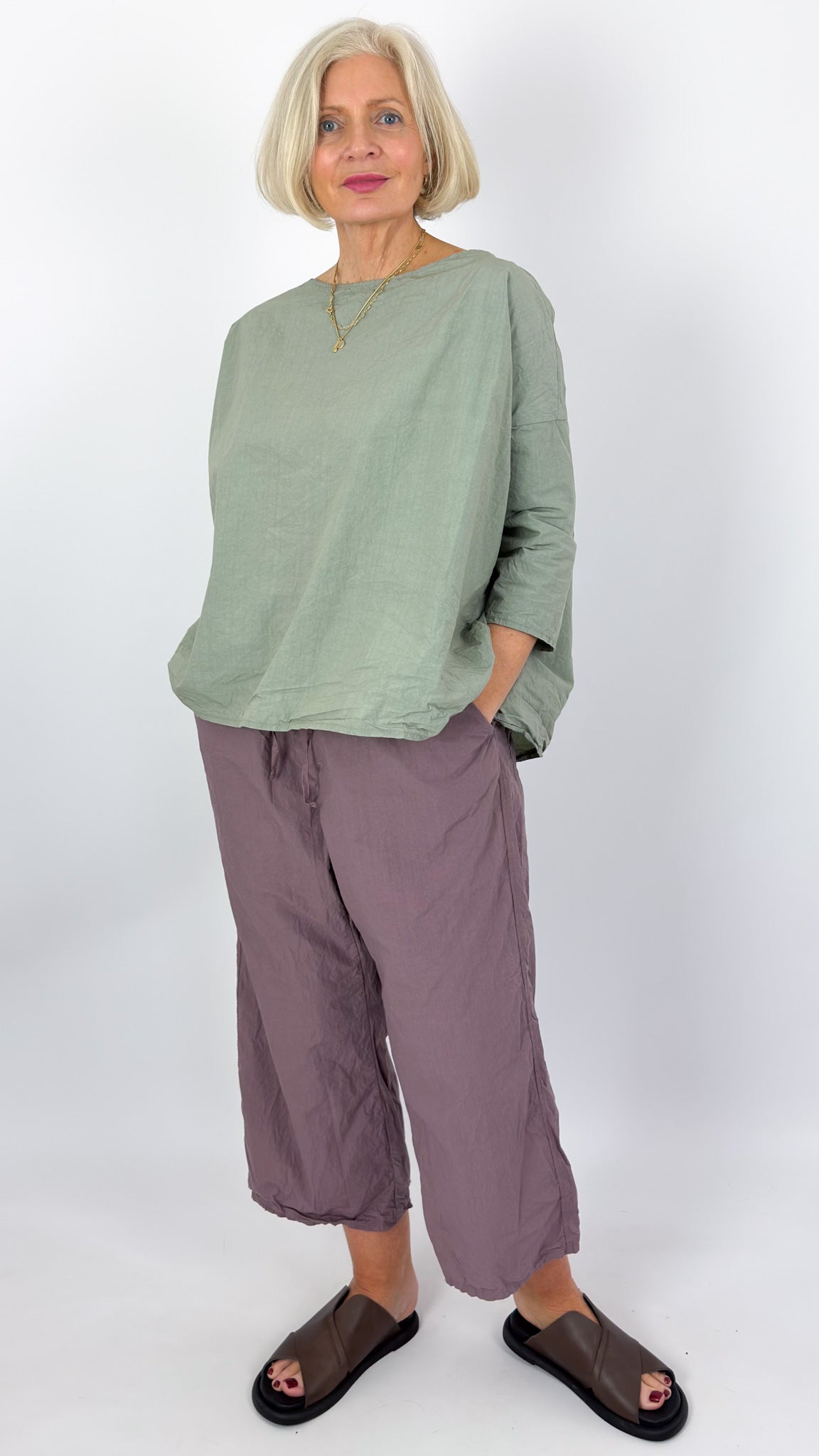 Album Di Famiglia 12_118 TC Tunic Shirt Sage