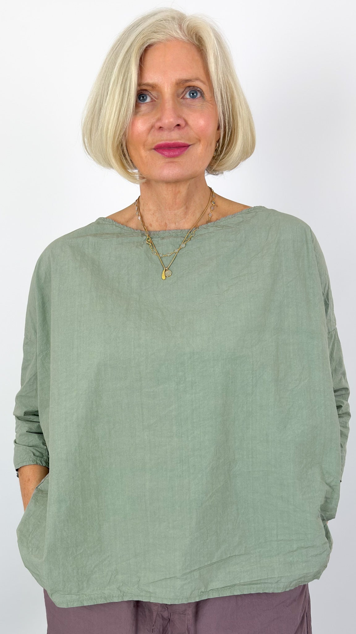 Album Di Famiglia 12_118 TC Tunic Shirt Sage