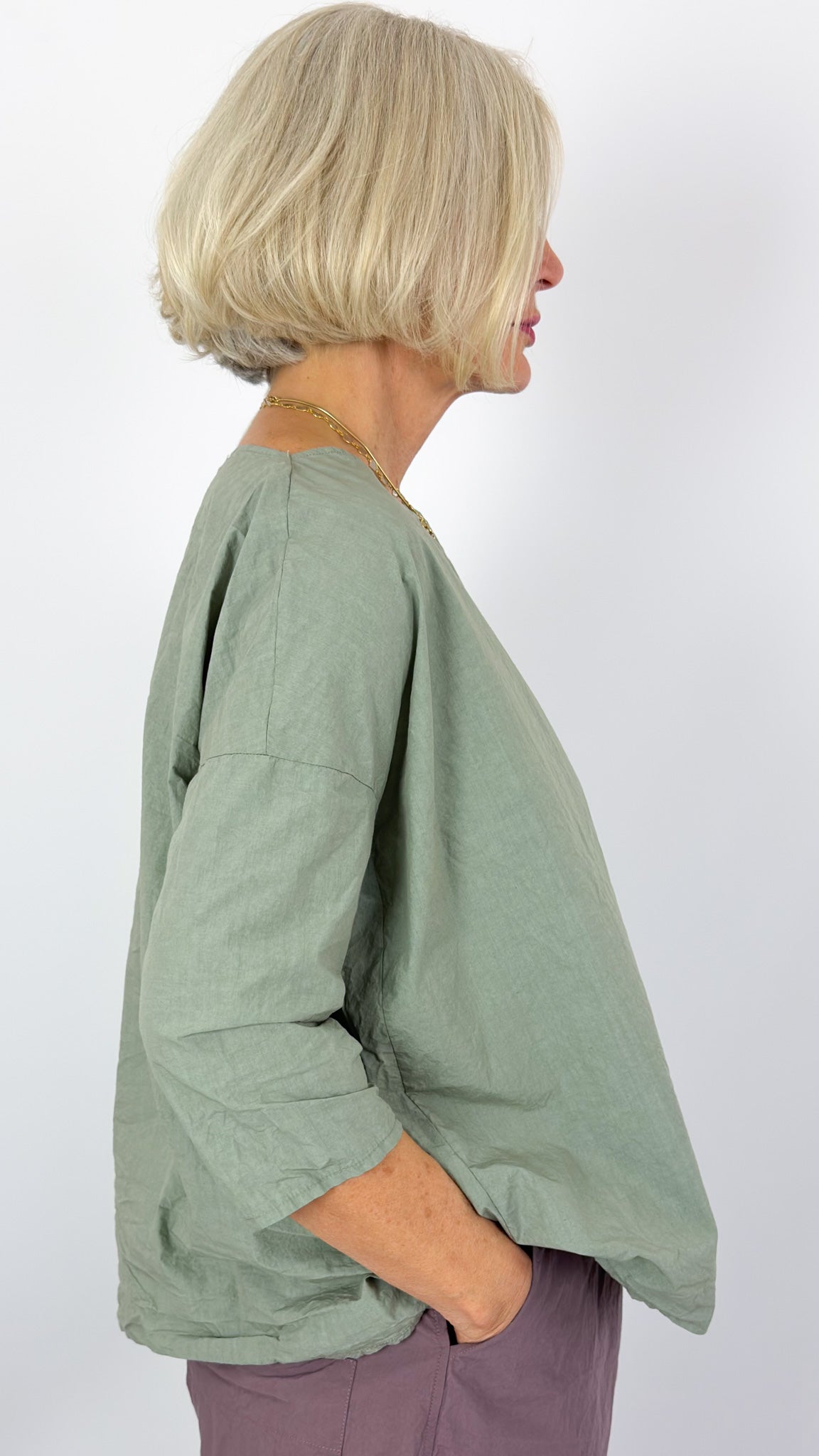 Album Di Famiglia 12_118 TC Tunic Shirt Sage
