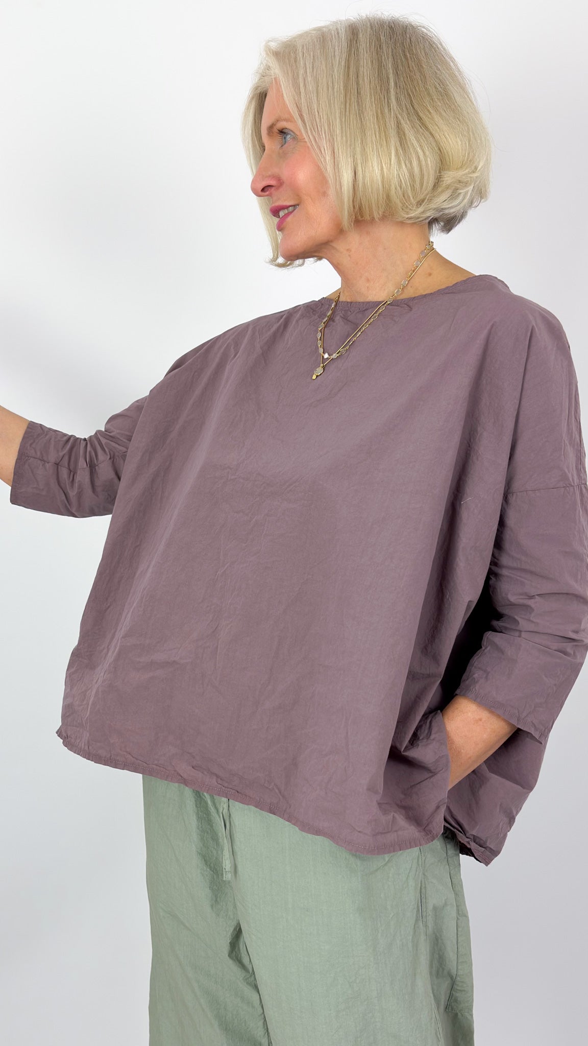 Album Di Famiglia 12_118 TC Tunic Shirt Mauve