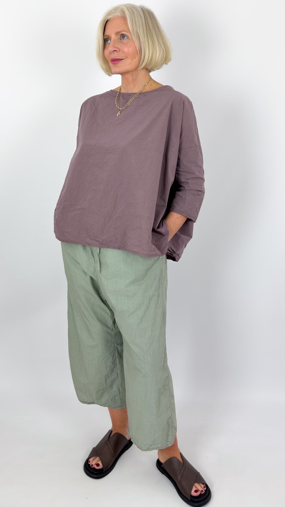 Album Di Famiglia 178 TC W&S Trousers Sage