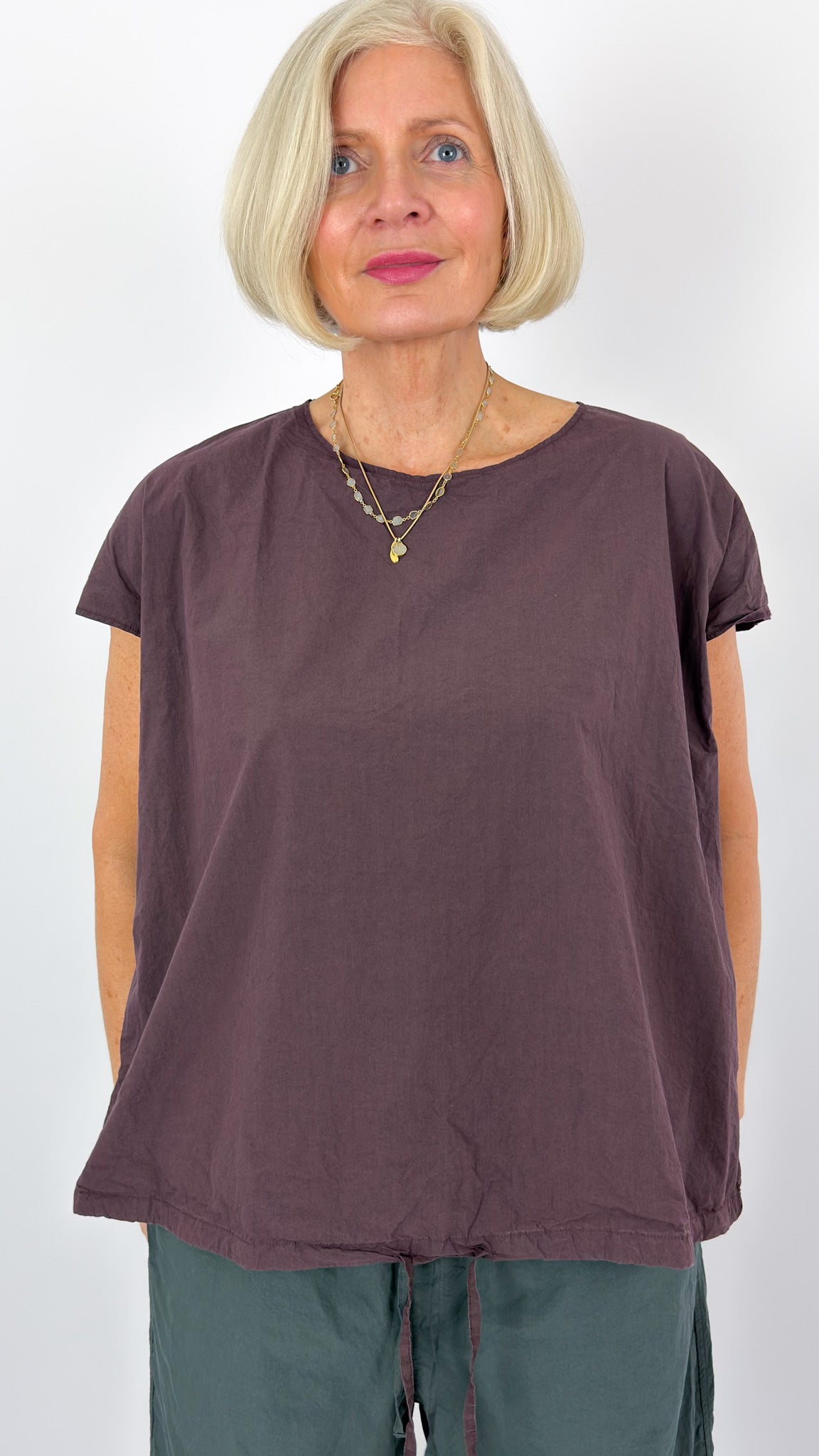Album Di Famiglia 12_157 TC Drawstring Top Grape