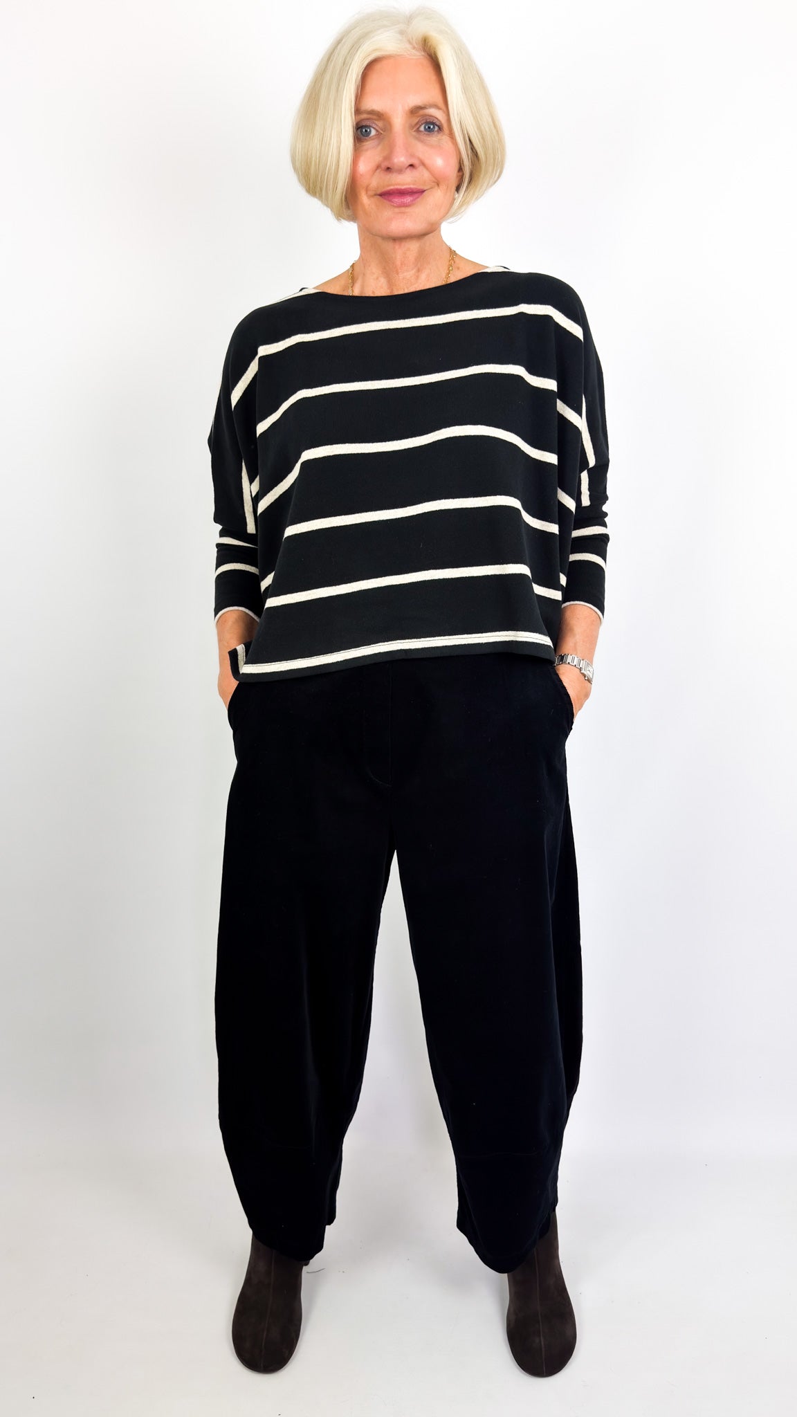 Mama b Kira Jumper Nero Stripe