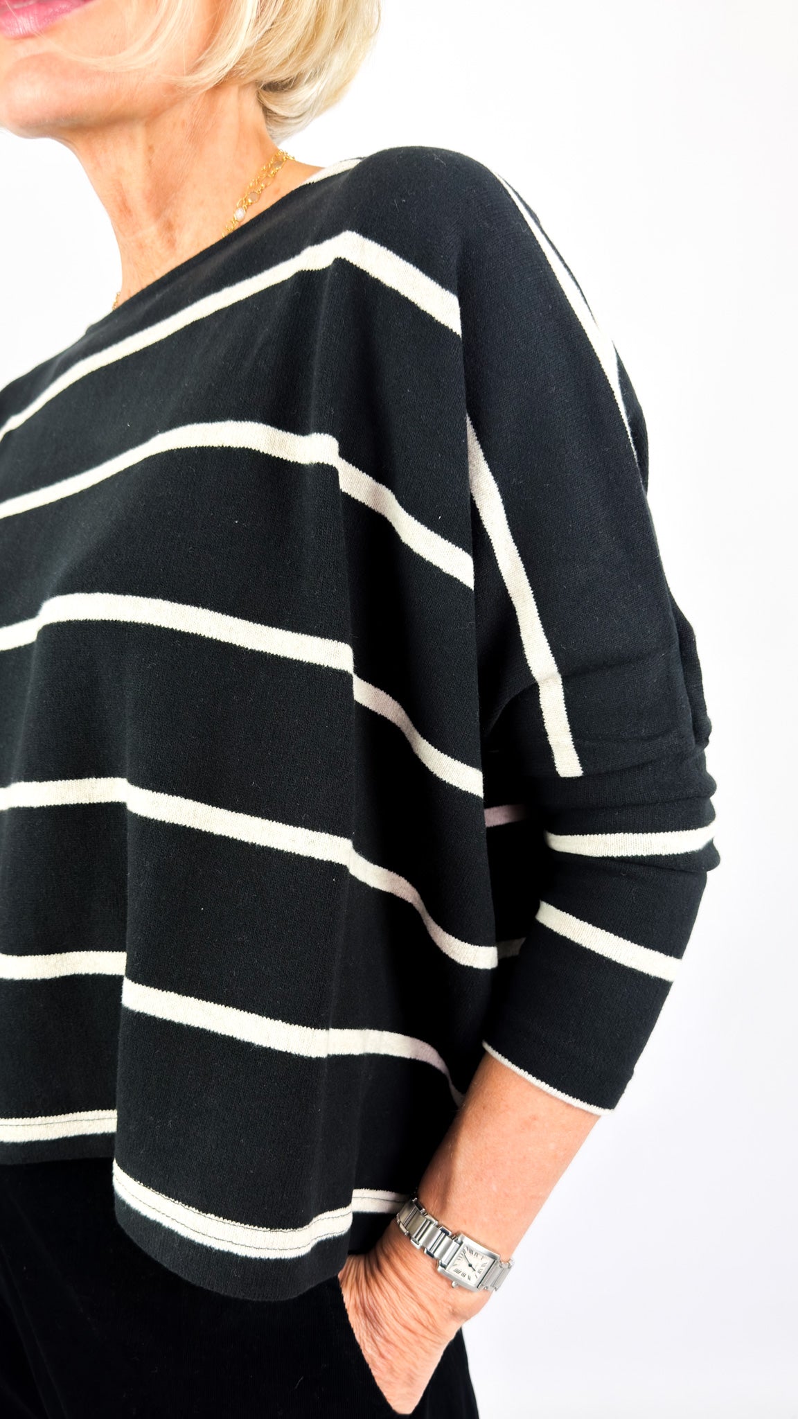 Mama b Kira Jumper Nero Stripe