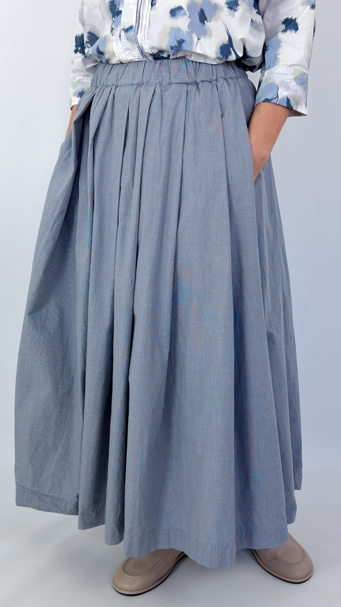 Bergfabel Matilde Skirt Charcoal Check