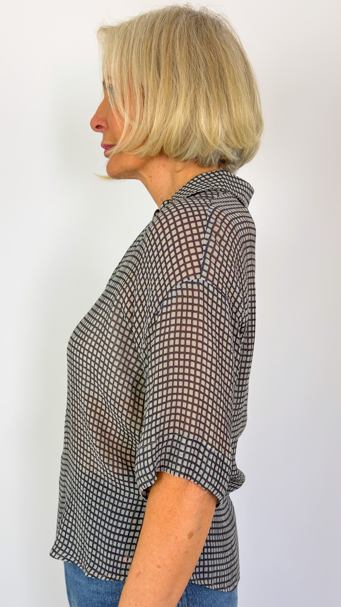 Diega Tifana Blouse Marine/Prune