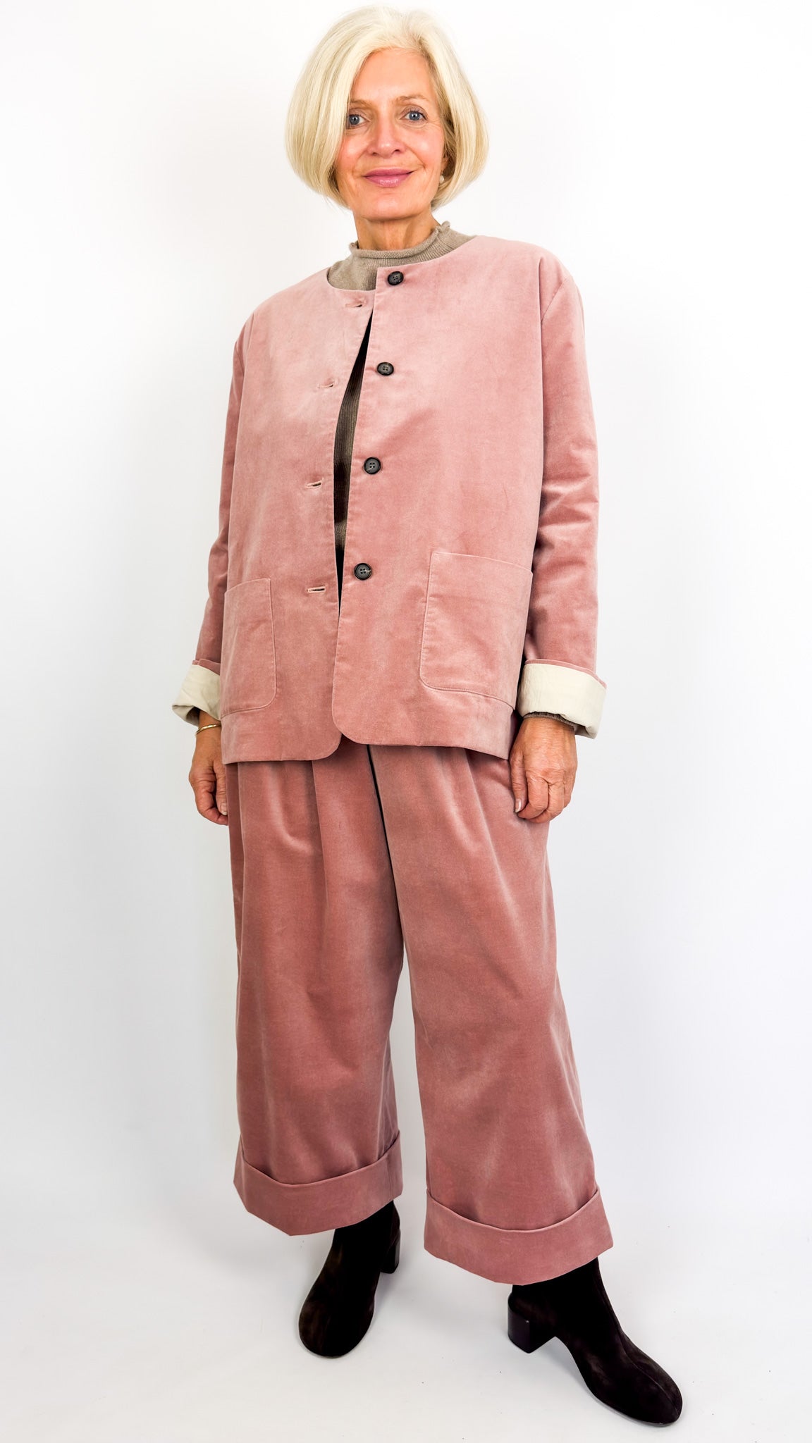 Muku C1502 Trousers Pink Velvet