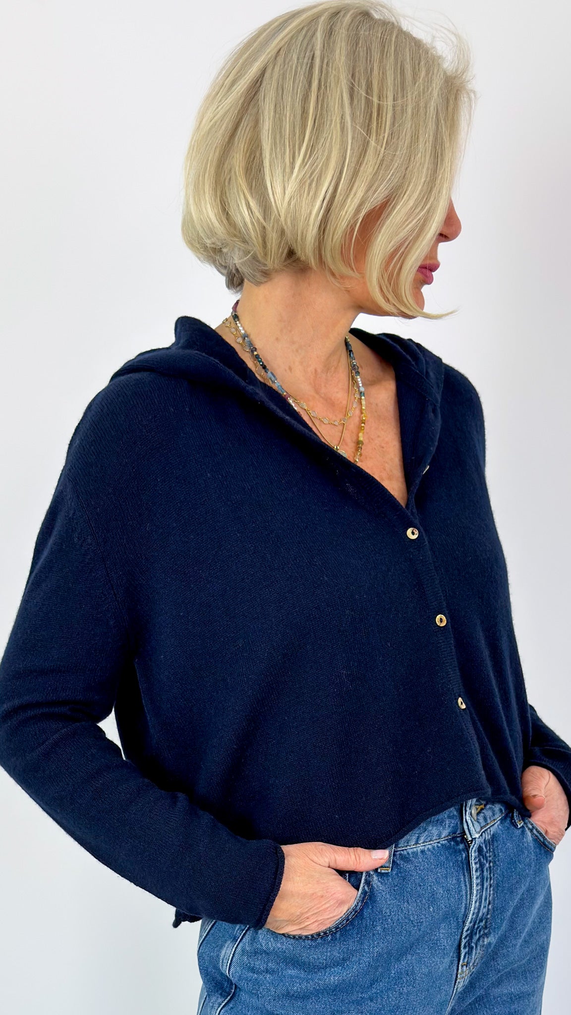 Cordelia James Elsi Cardigan Navy