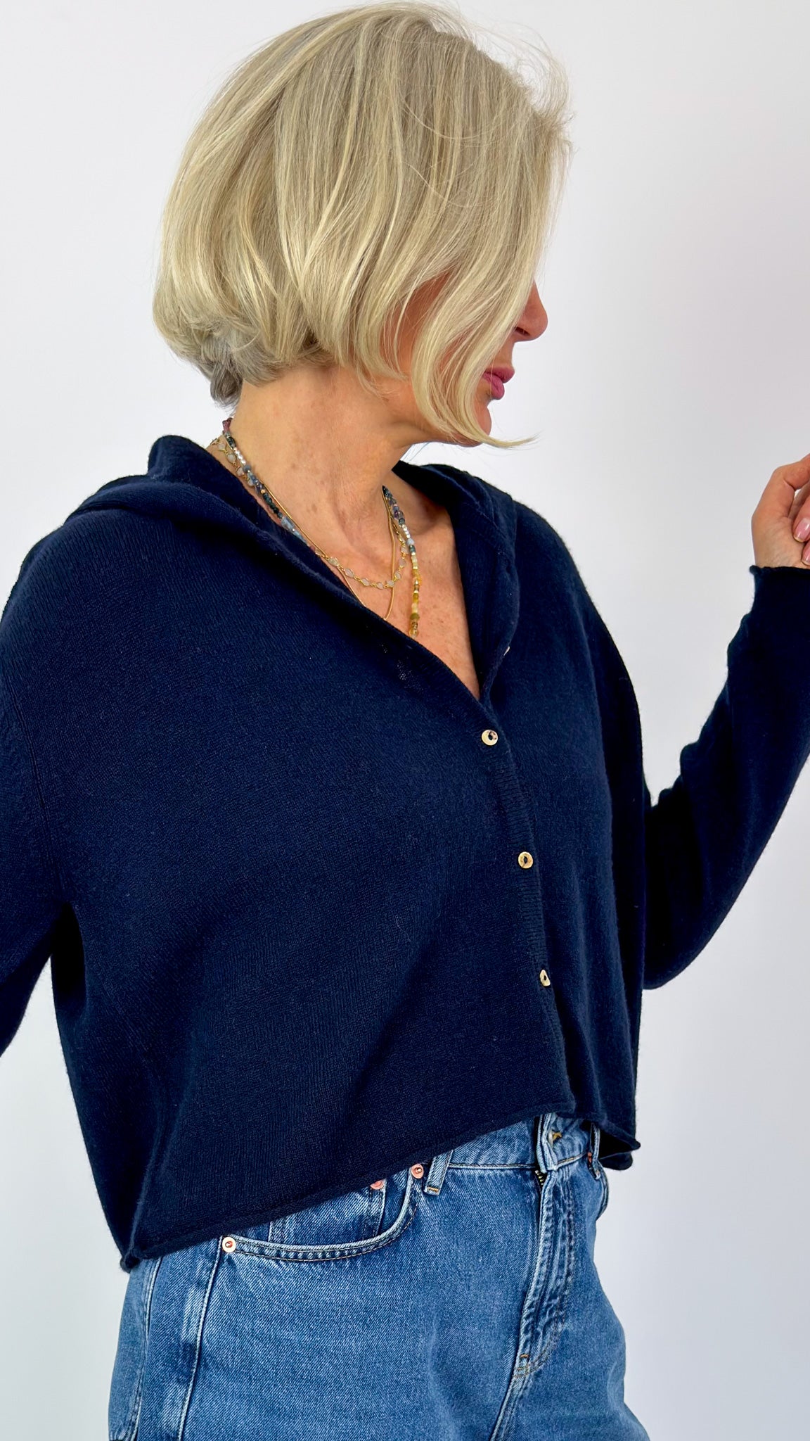 Cordelia James Elsi Cardigan Navy