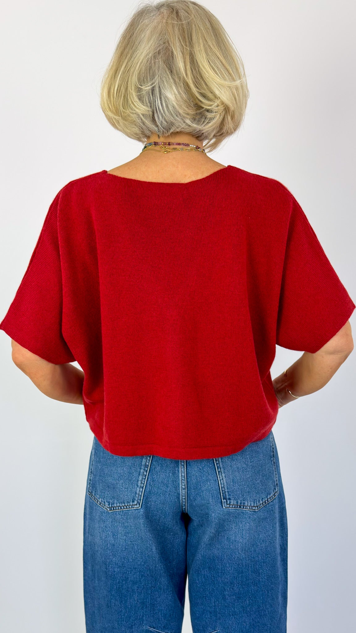 Cordelia James Nano Mix Cardigan Rust