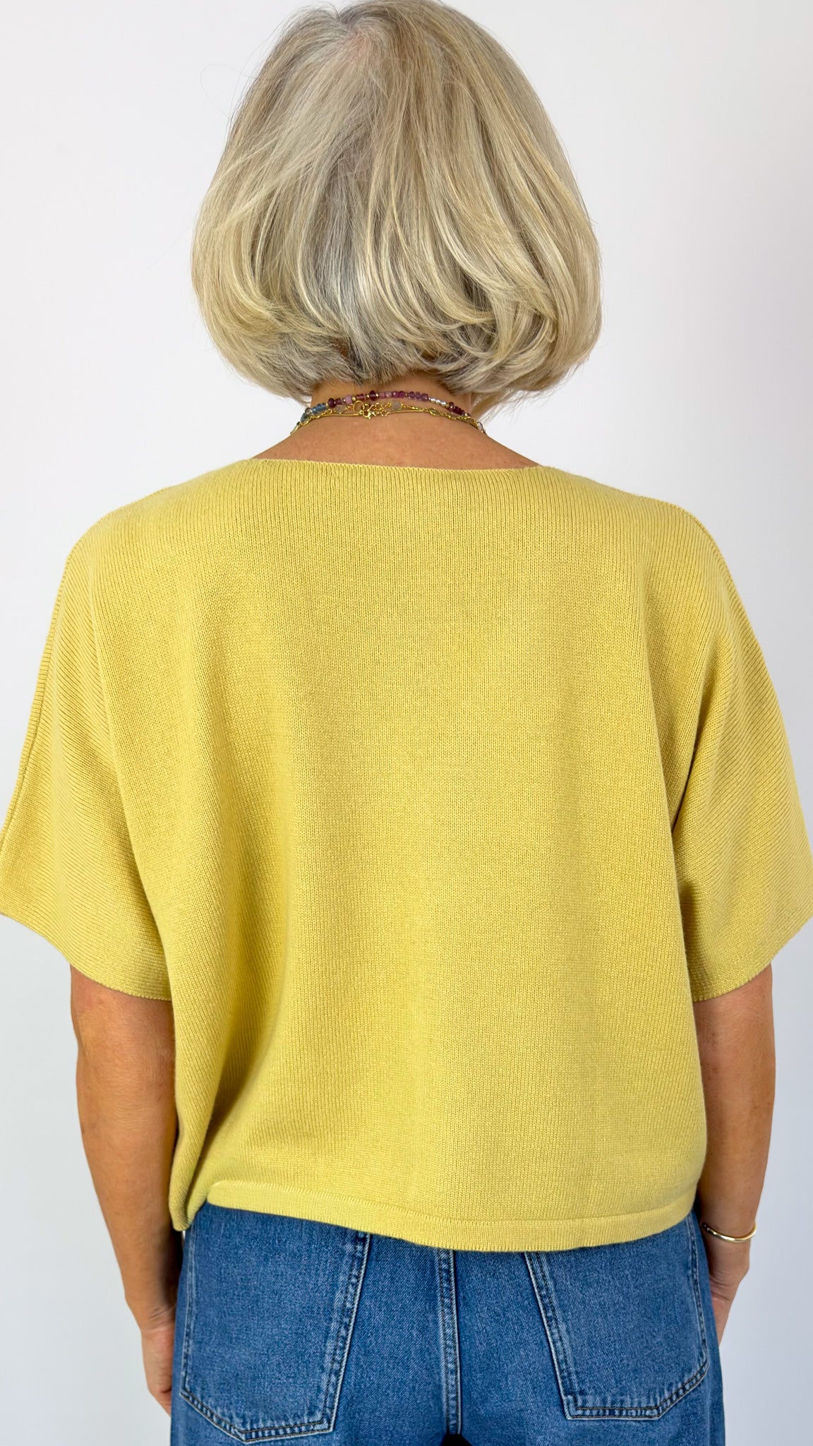 Cordelia James Nano Mix Cardigan Turmeric