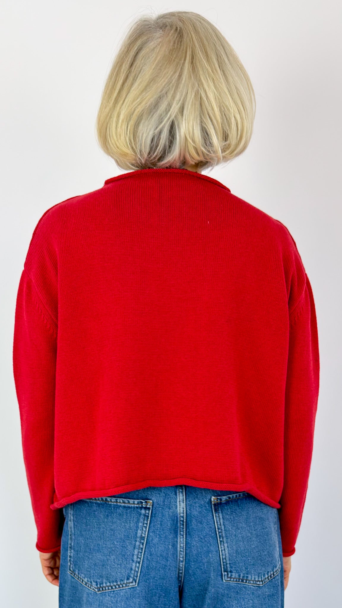 Cordelia James Pea Cotton Jumper Red