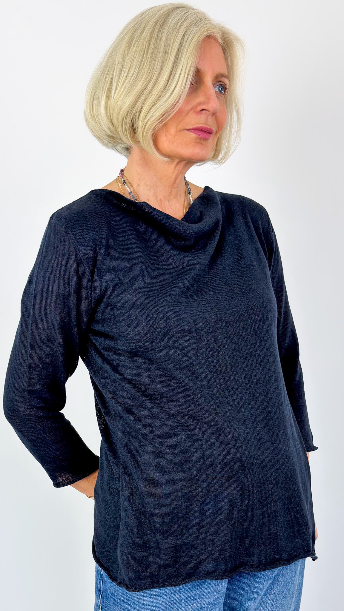 Cordelia James Wanda Top Navy