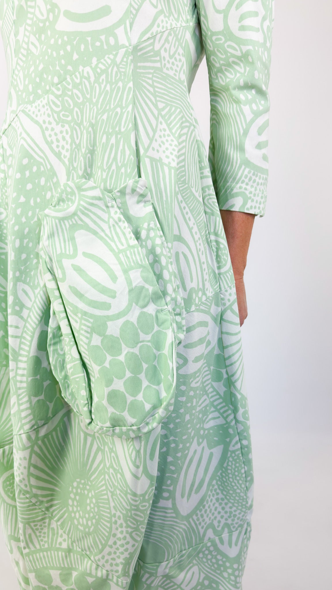 Rundholz Black Label 3440915 Dress Lime Print