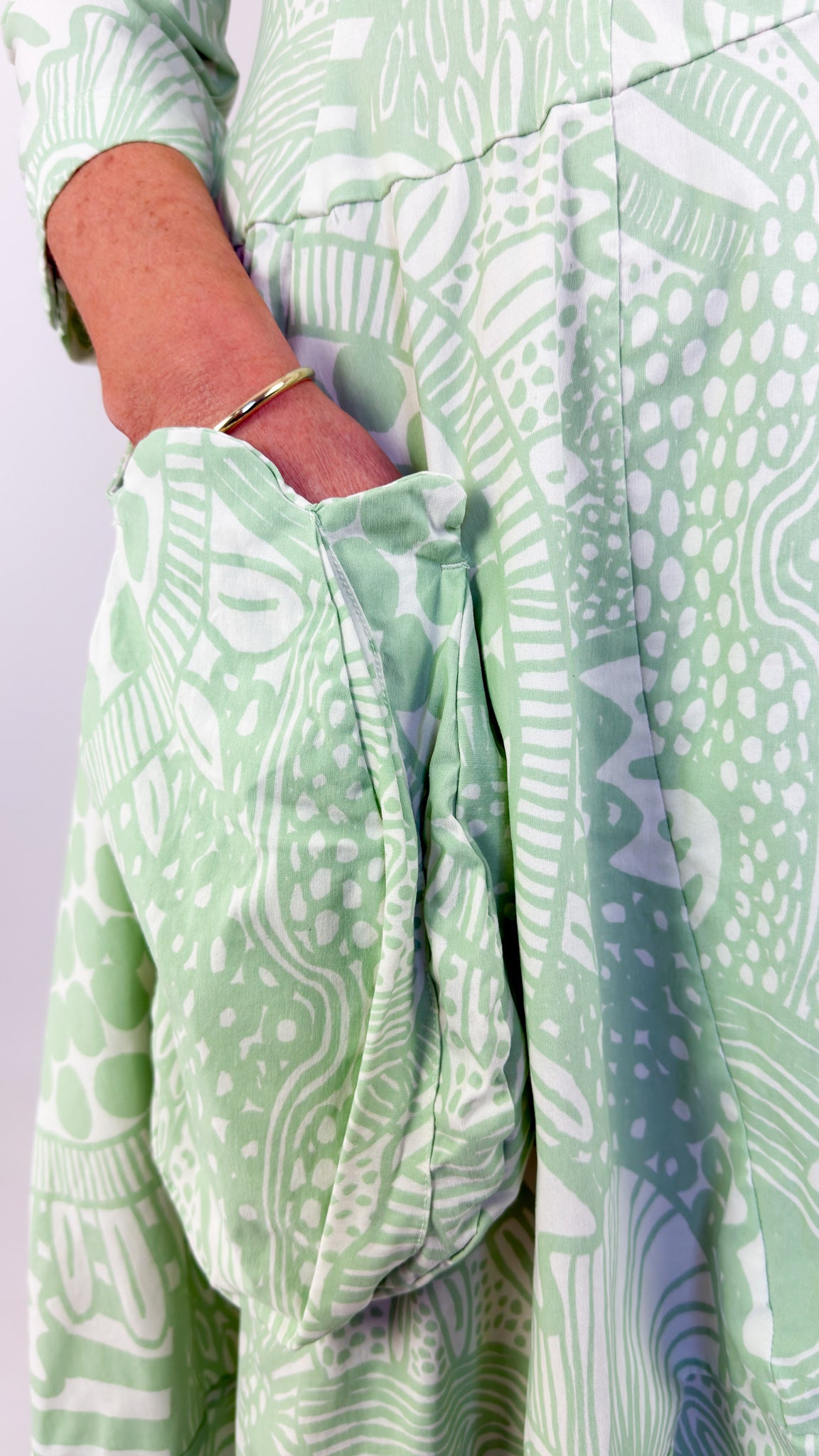 Rundholz Black Label 3440915 Dress Lime Print