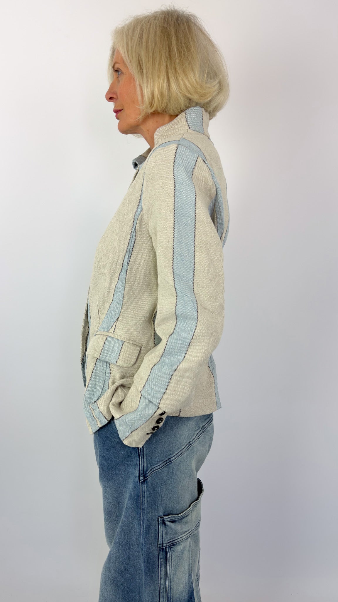 Rundholz Dip 2101103 Jacket Sky Stripe