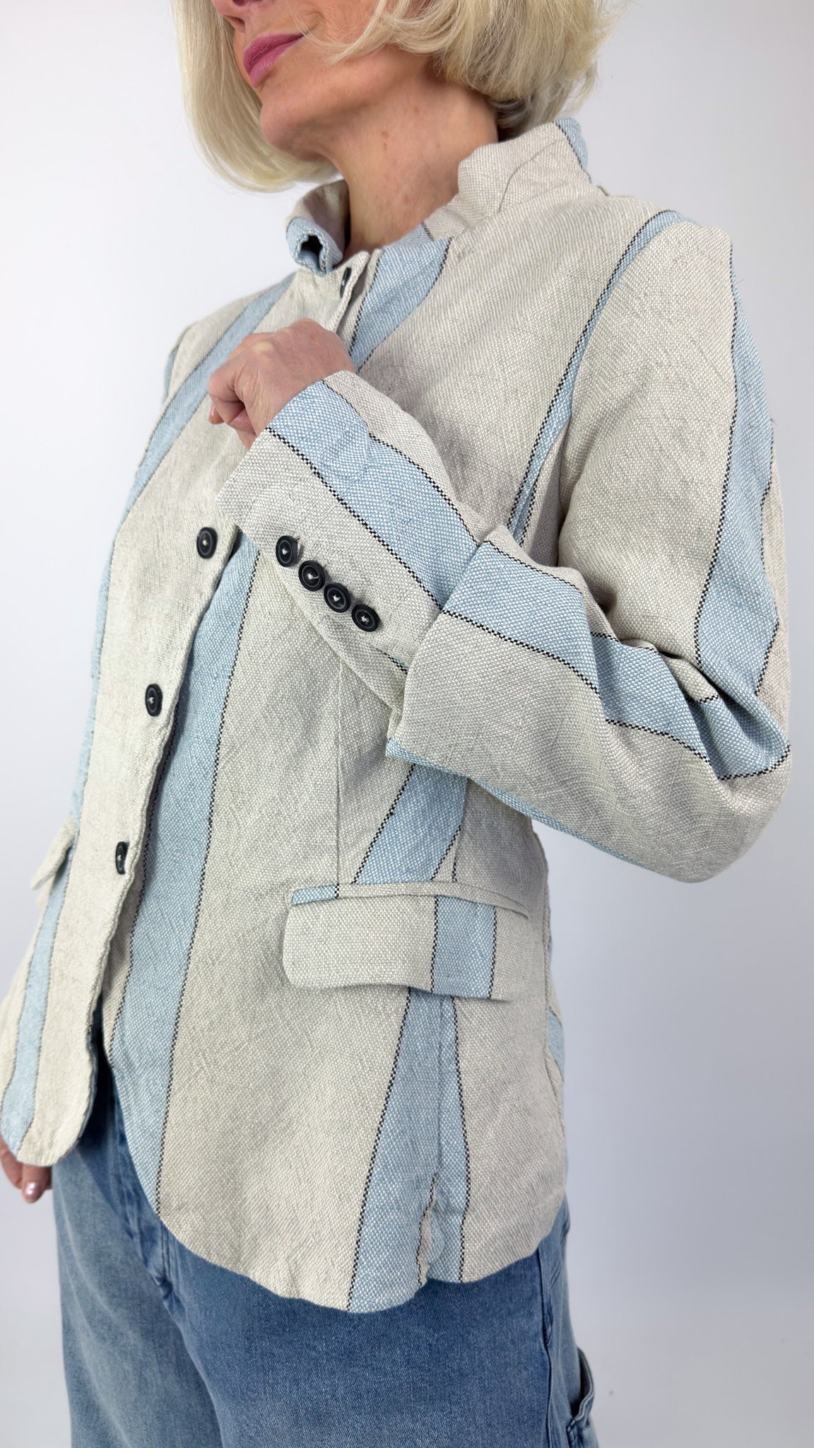 Rundholz Dip 2101103 Jacket Sky Stripe