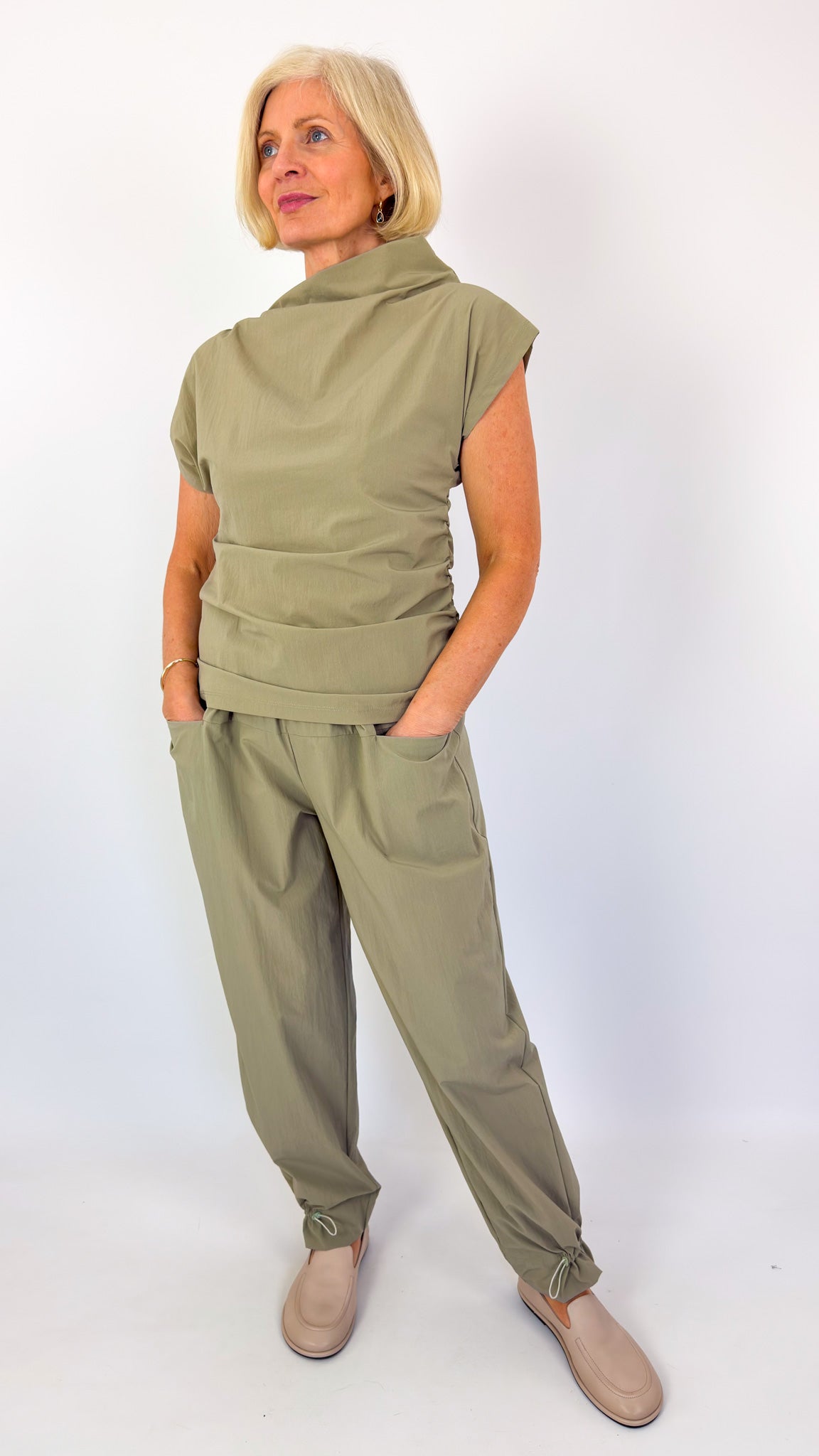 Annette Gortz Flux Trousers Grey/Green