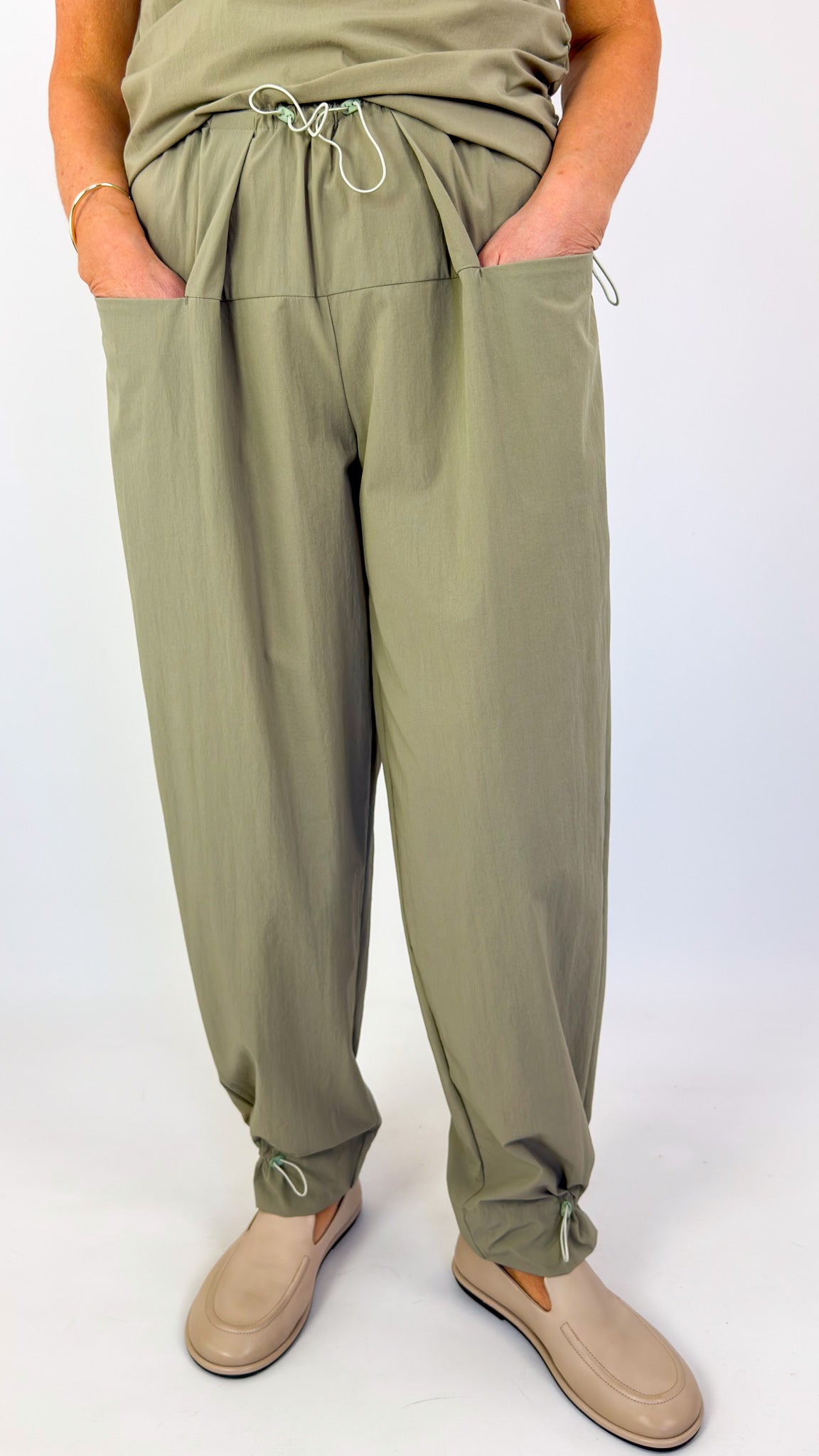 Annette Gortz Flux Trousers Grey/Green